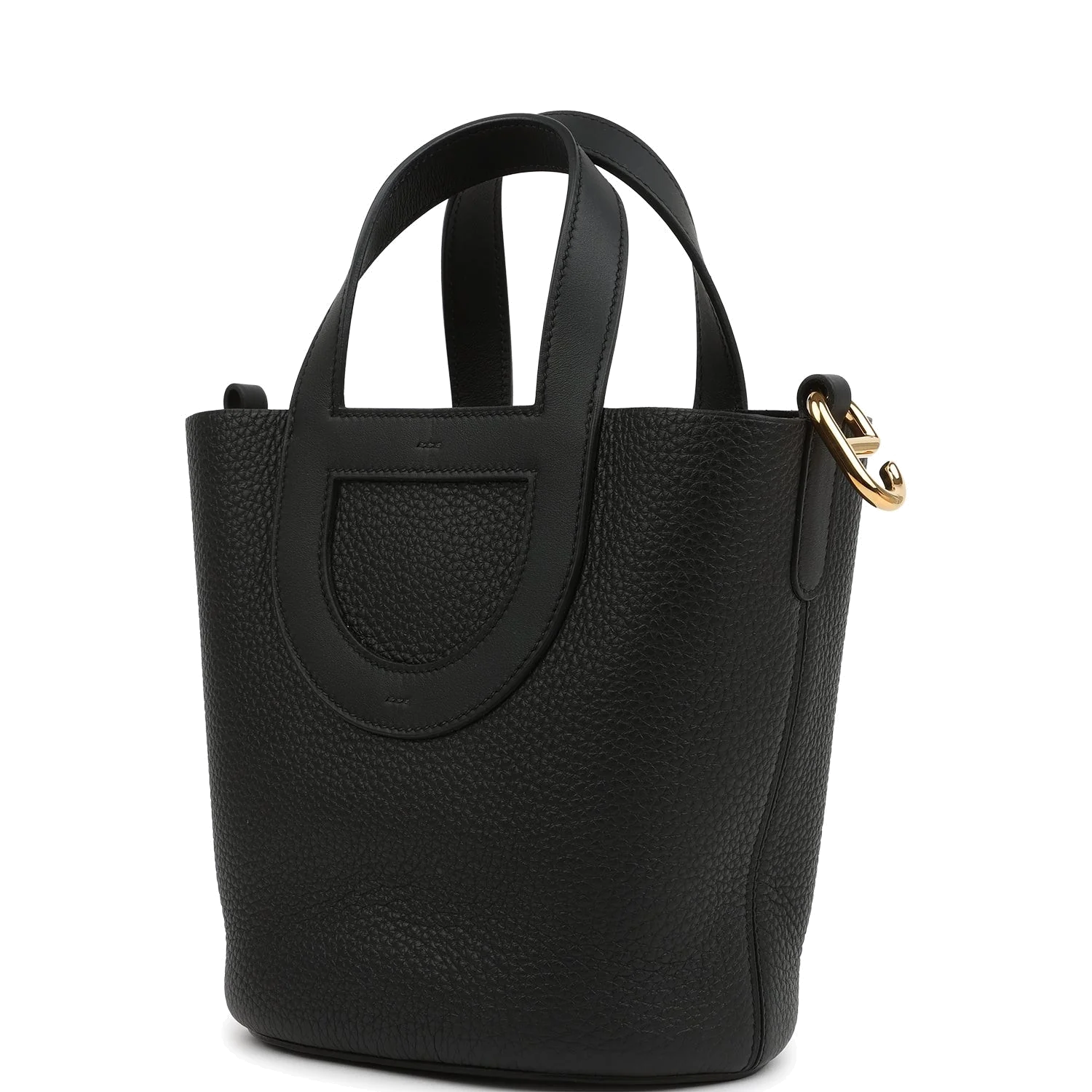 Hermes In-The-Loop 18 Black Clemence and Swift Gold Hardware — фото 6