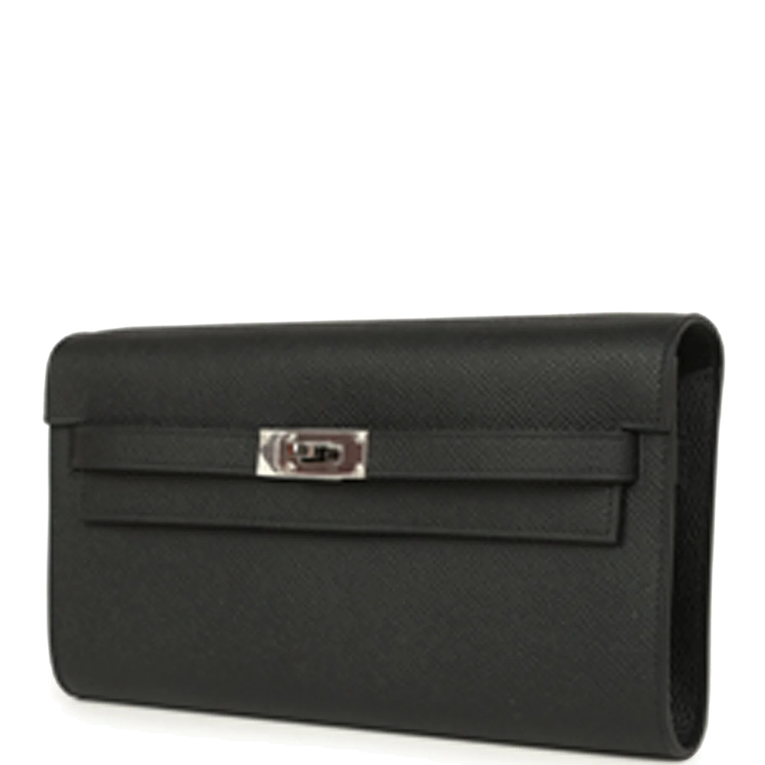 Hermes Kelly Wallet To Go Black Epsom Palladium Hardware — фото 6