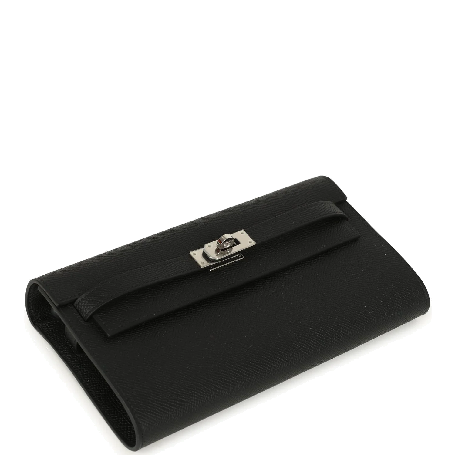 Hermes Kelly Wallet To Go Black Epsom Palladium Hardware — фото 7