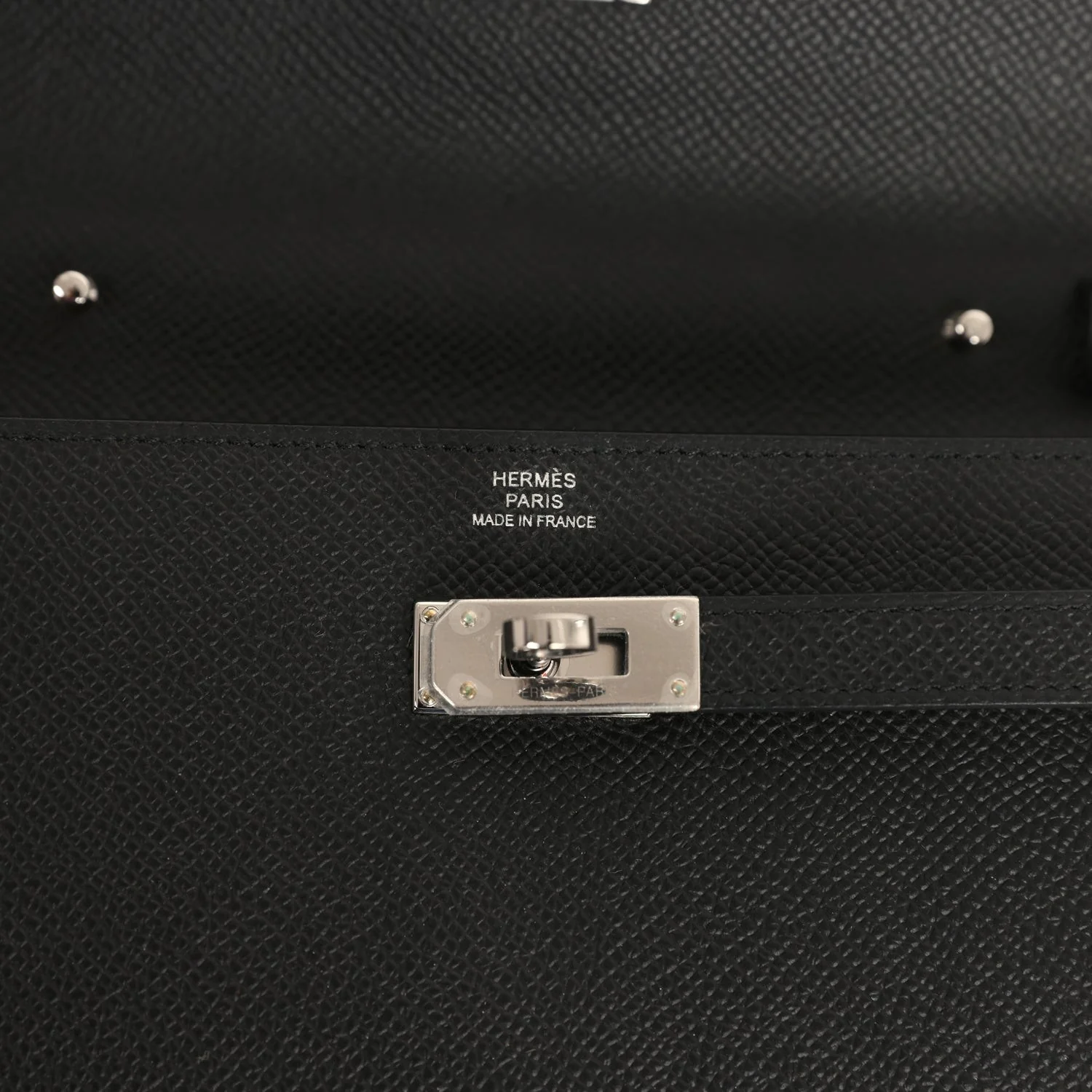 Hermes Kelly Wallet To Go Black Epsom Palladium Hardware — фото 8