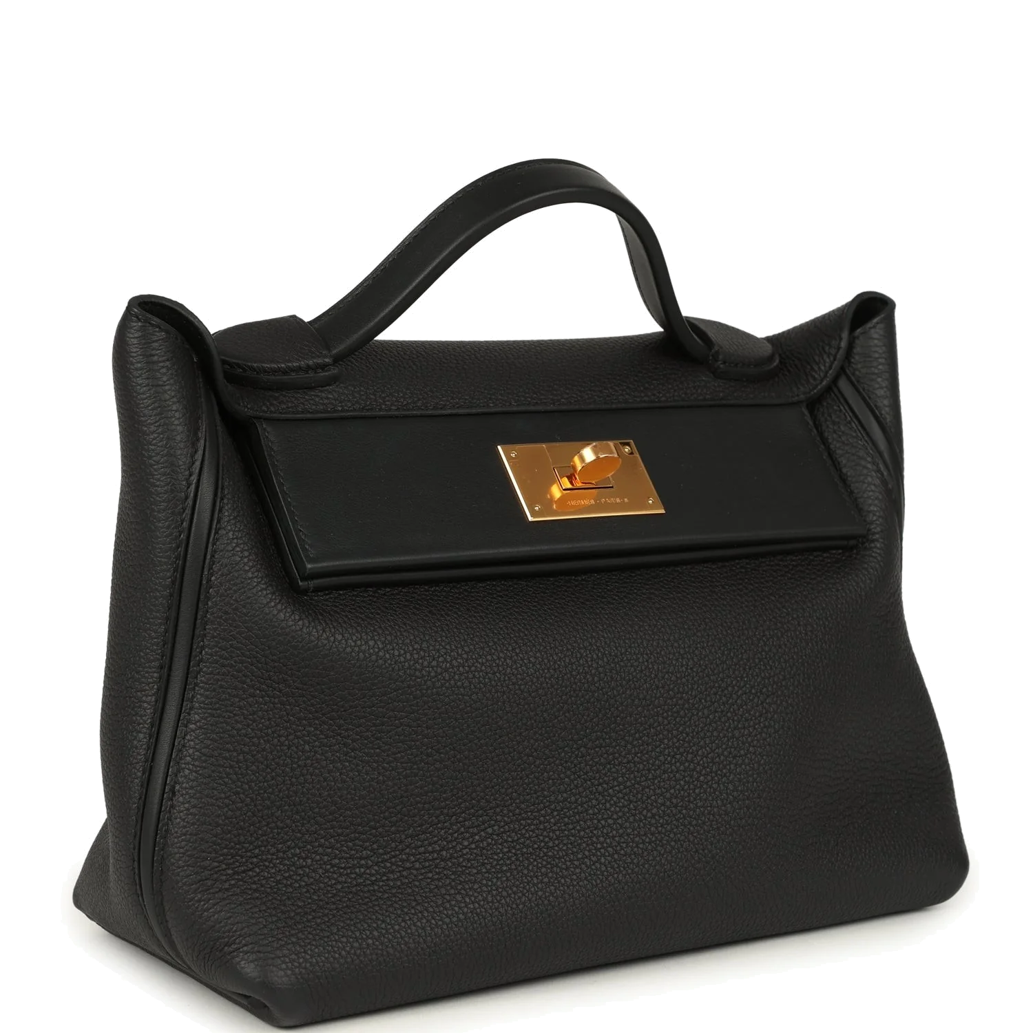 Hermes 24/24 29 Black Togo and Swift Gold Hardware — фото 3