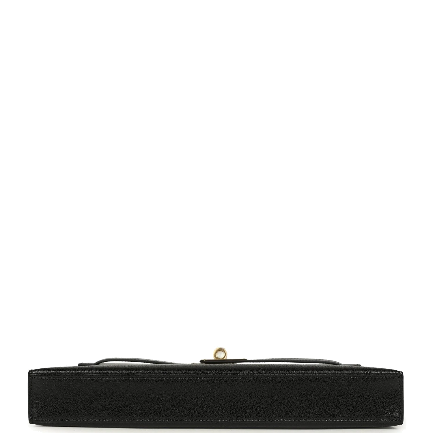 Hermes Kelly Elan Black Chevre Chamkila Permabrass Hardware — фото 7