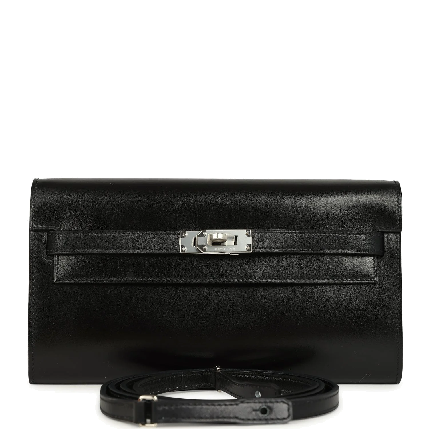 Hermes Kelly Wallet To Go Black Box Palladium Hardware — фото 2