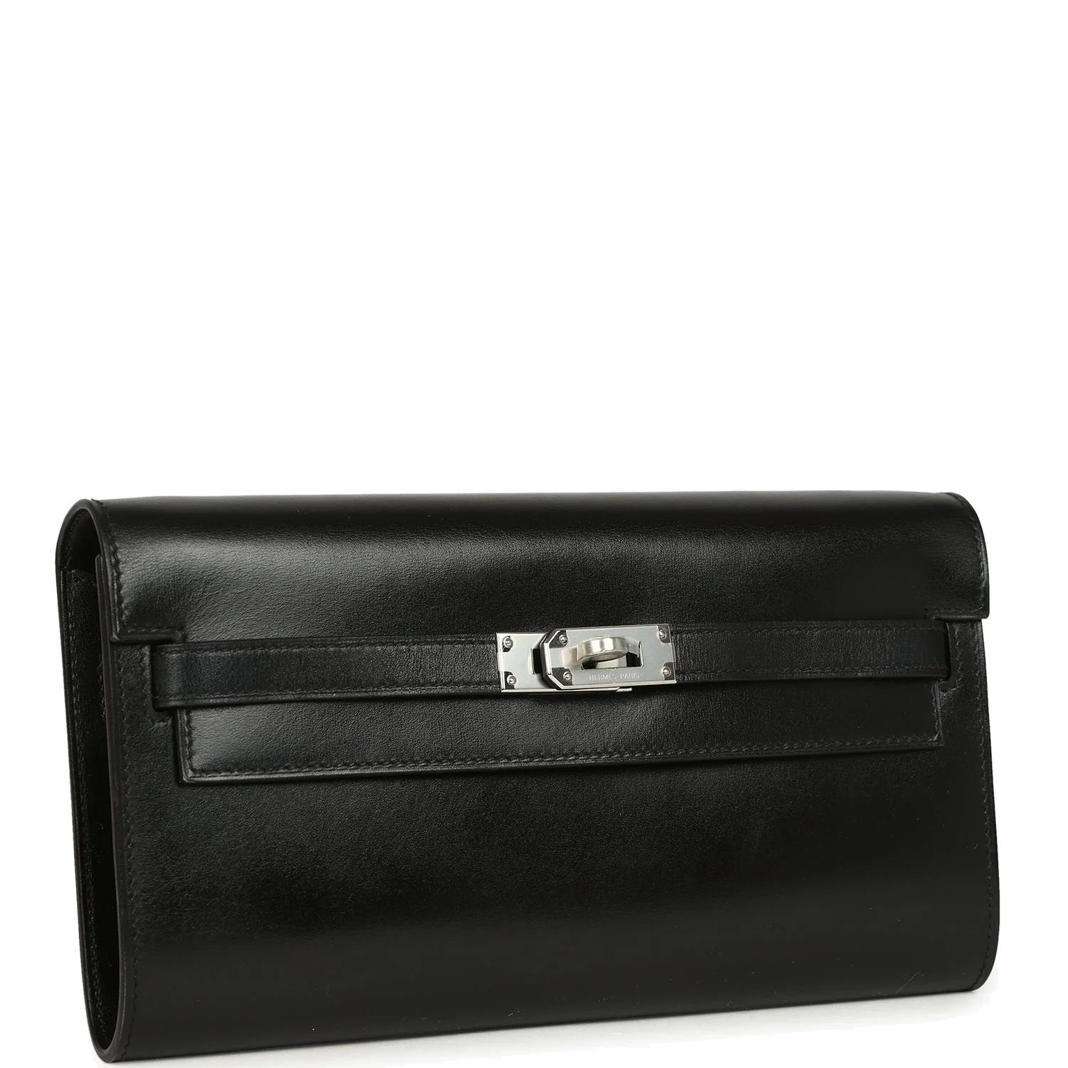 Hermes Kelly Wallet To Go Black Box Palladium Hardware — фото 3