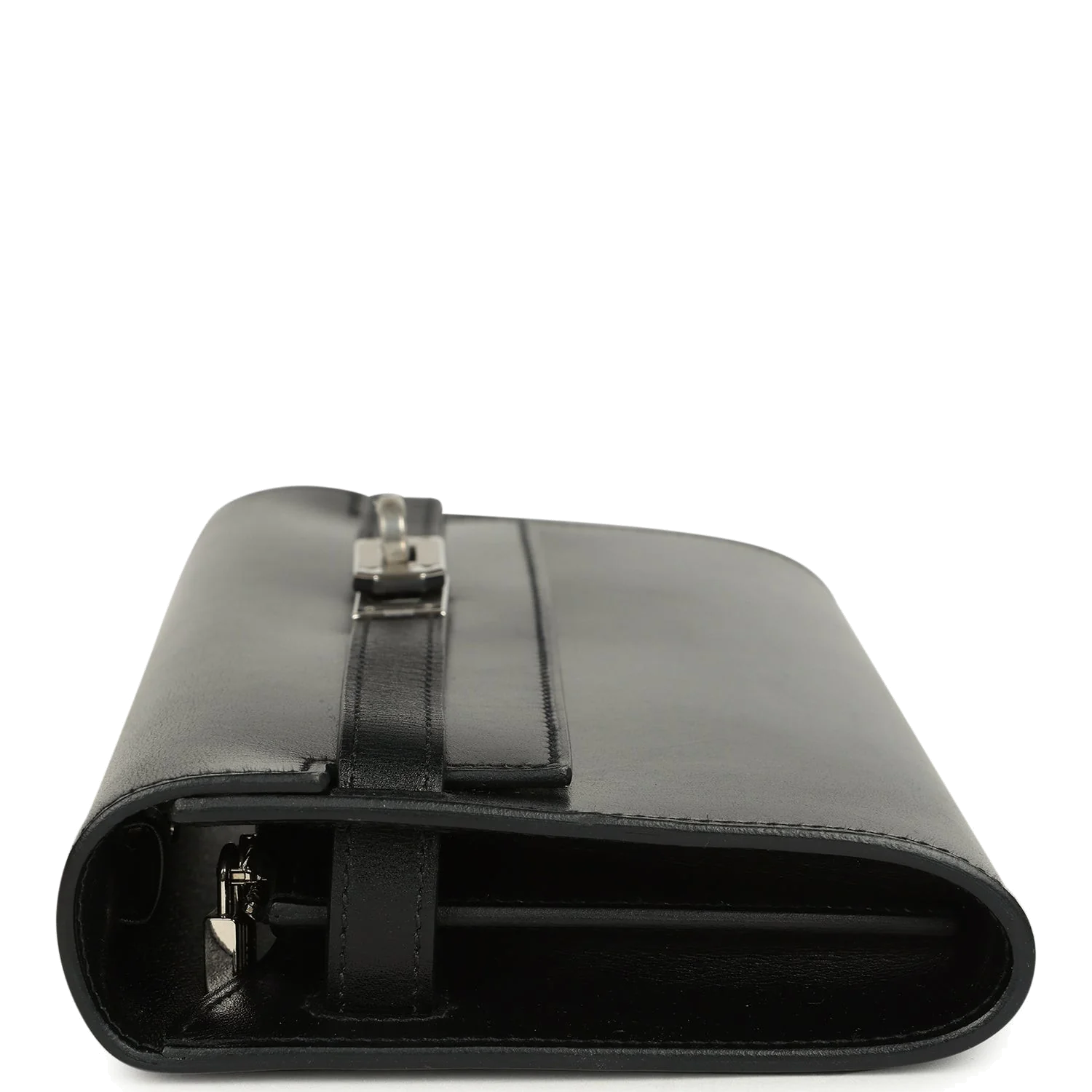Hermes Kelly Wallet To Go Black Box Palladium Hardware — фото 4