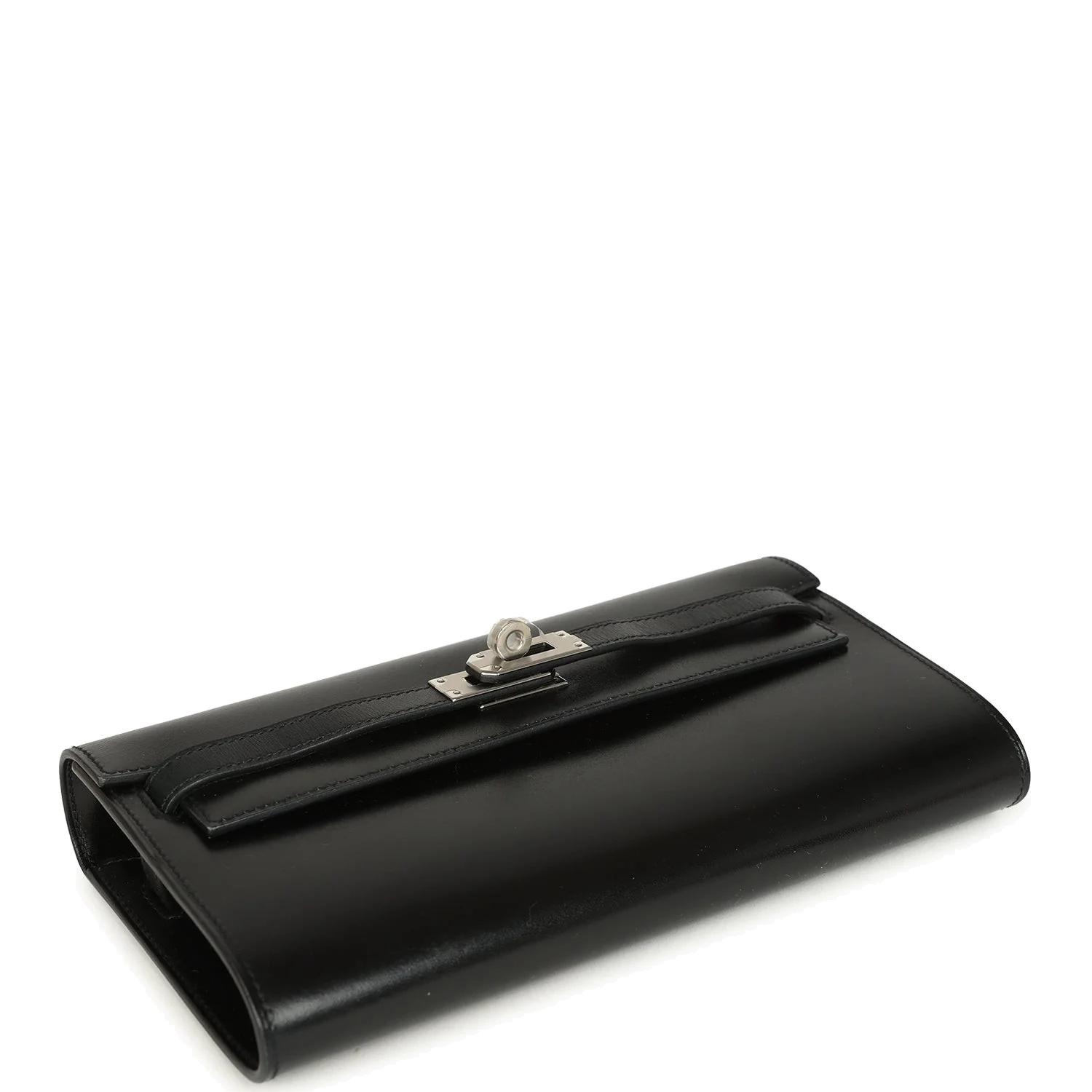 Hermes Kelly Wallet To Go Black Box Palladium Hardware — фото 7