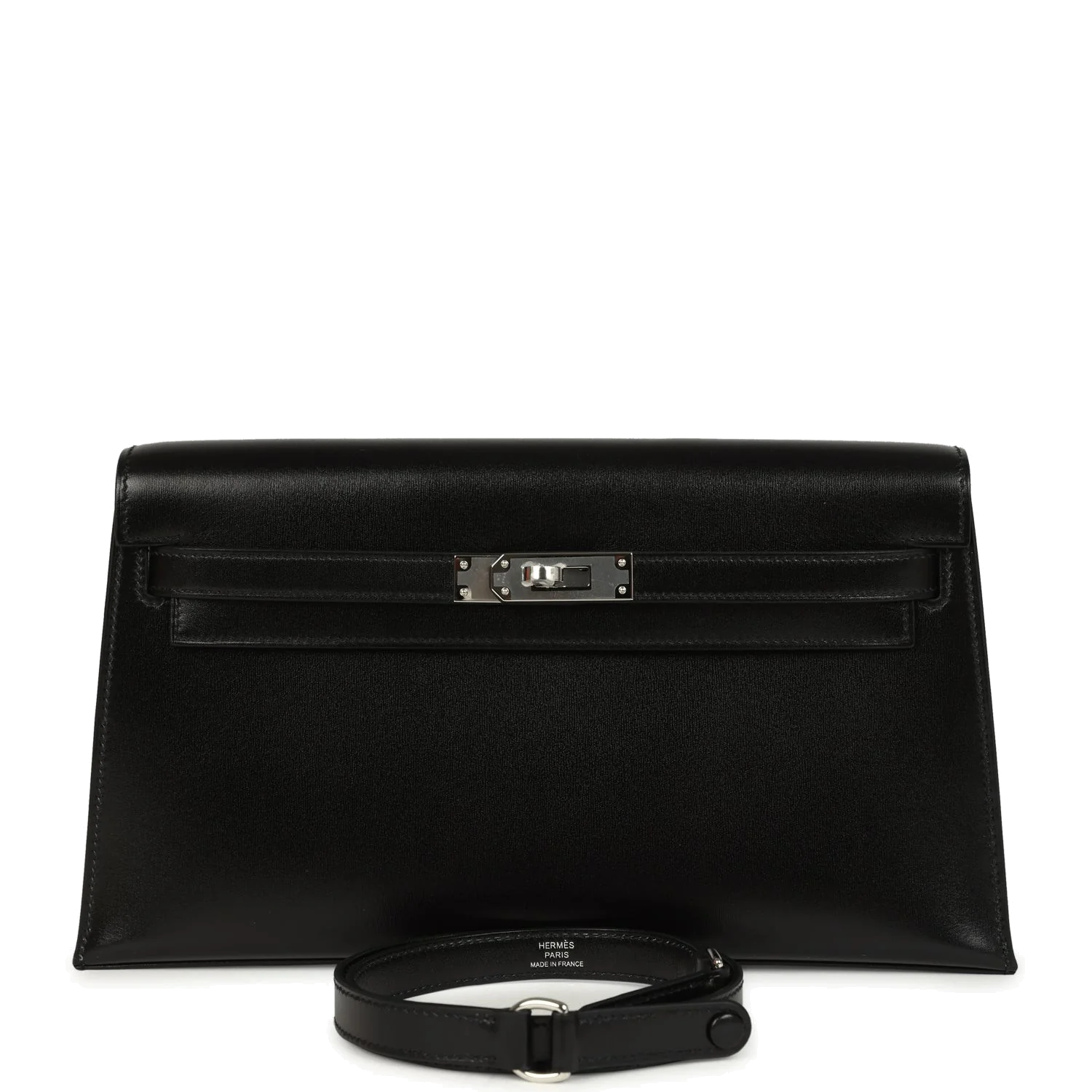 Hermes Kelly Elan Black Box Palladium Hardware — фото 2