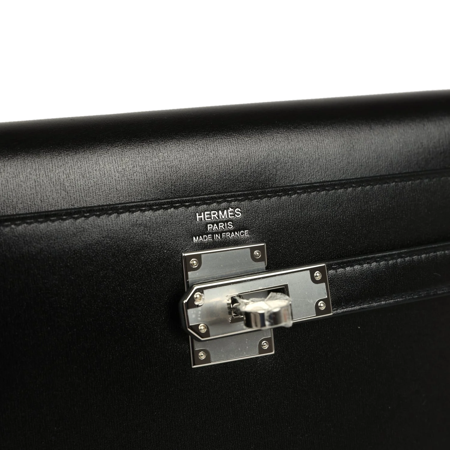 Hermes Kelly Elan Black Box Palladium Hardware — фото 8