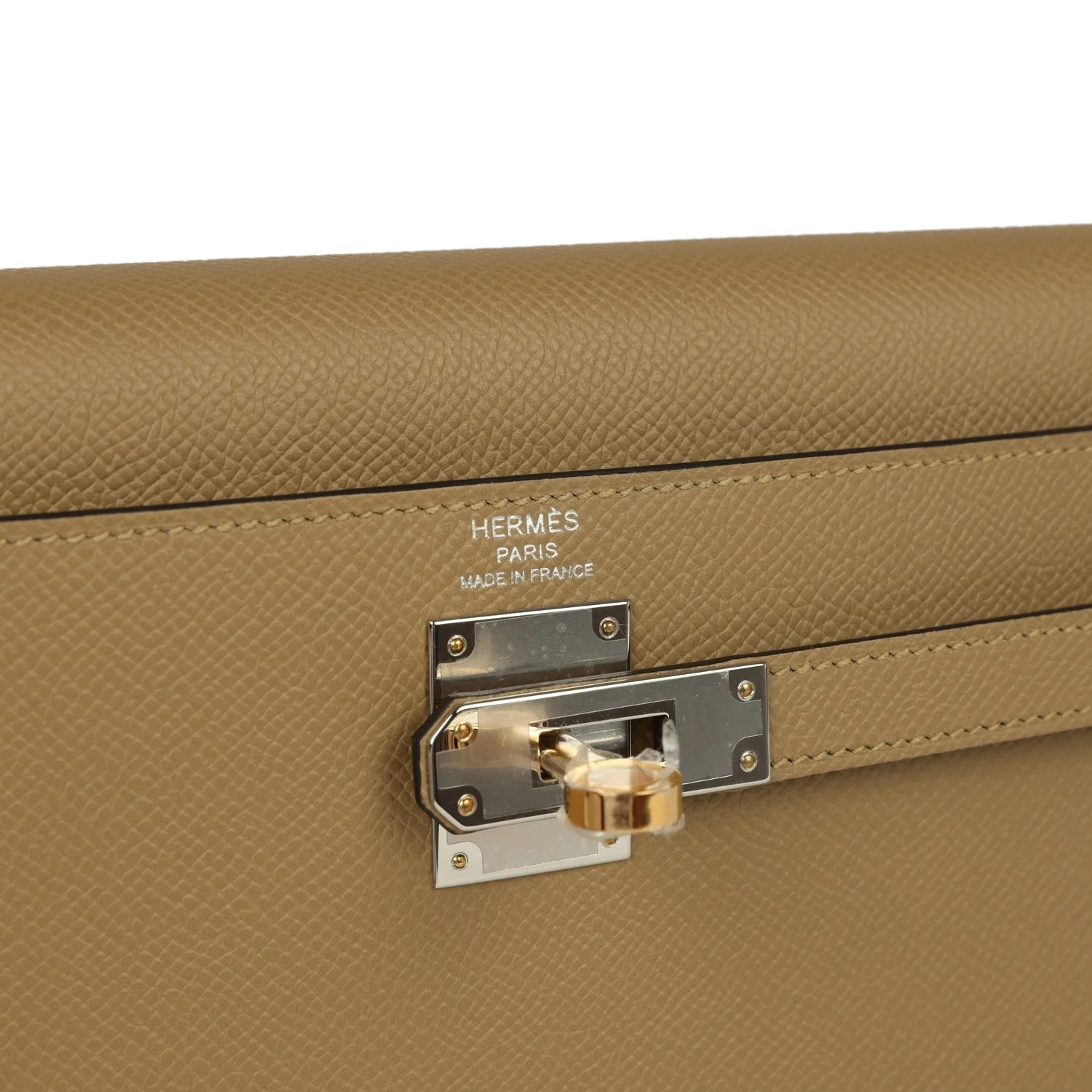 Hermes Kelly Elan Poussiere Epsom Electrum Hardware — фото 8