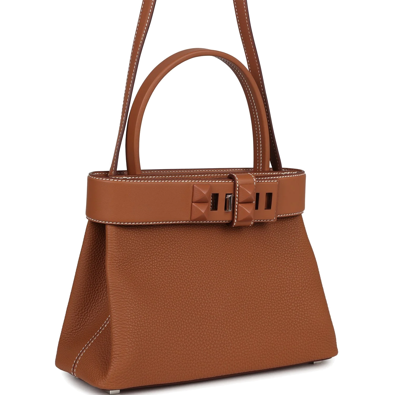 Hermes Medor Bag Gold Togo and Swift Palladium Hardware — фото 3