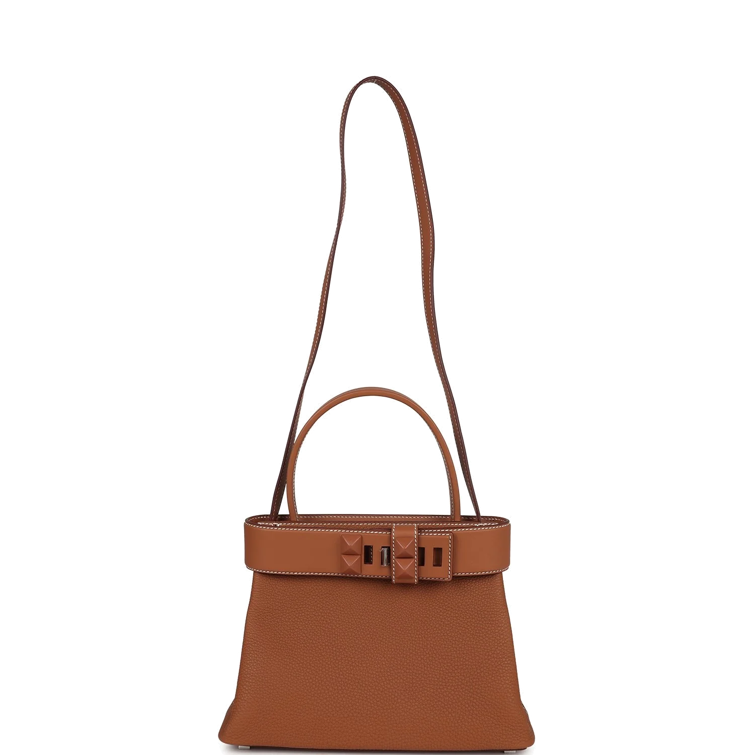 Hermes Medor Bag Gold Togo and Swift Palladium Hardware — фото 7