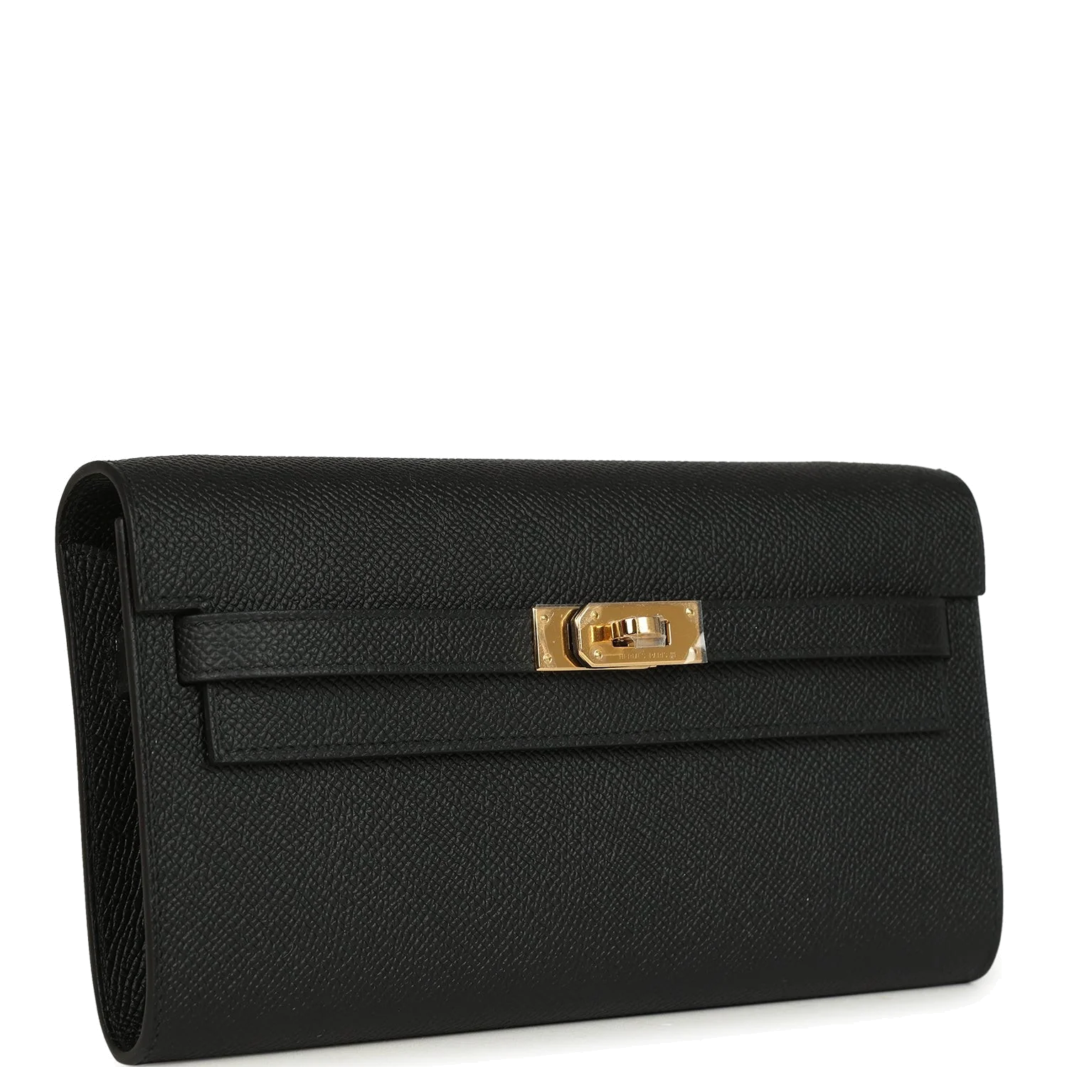 Hermes Kelly Wallet To Go Black Epsom Gold Hardware — фото 3