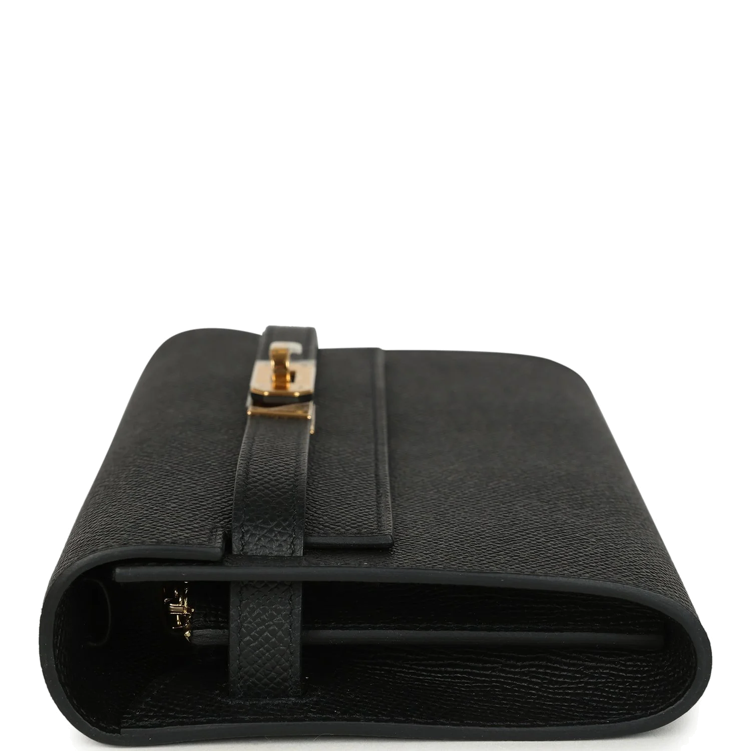 Hermes Kelly Wallet To Go Black Epsom Gold Hardware — фото 4