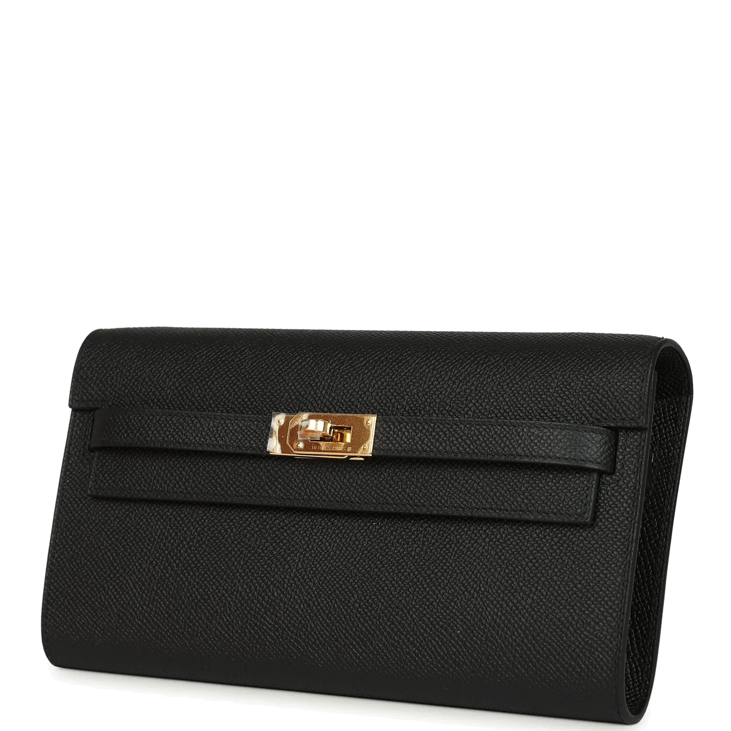 Hermes Kelly Wallet To Go Black Epsom Gold Hardware — фото 6