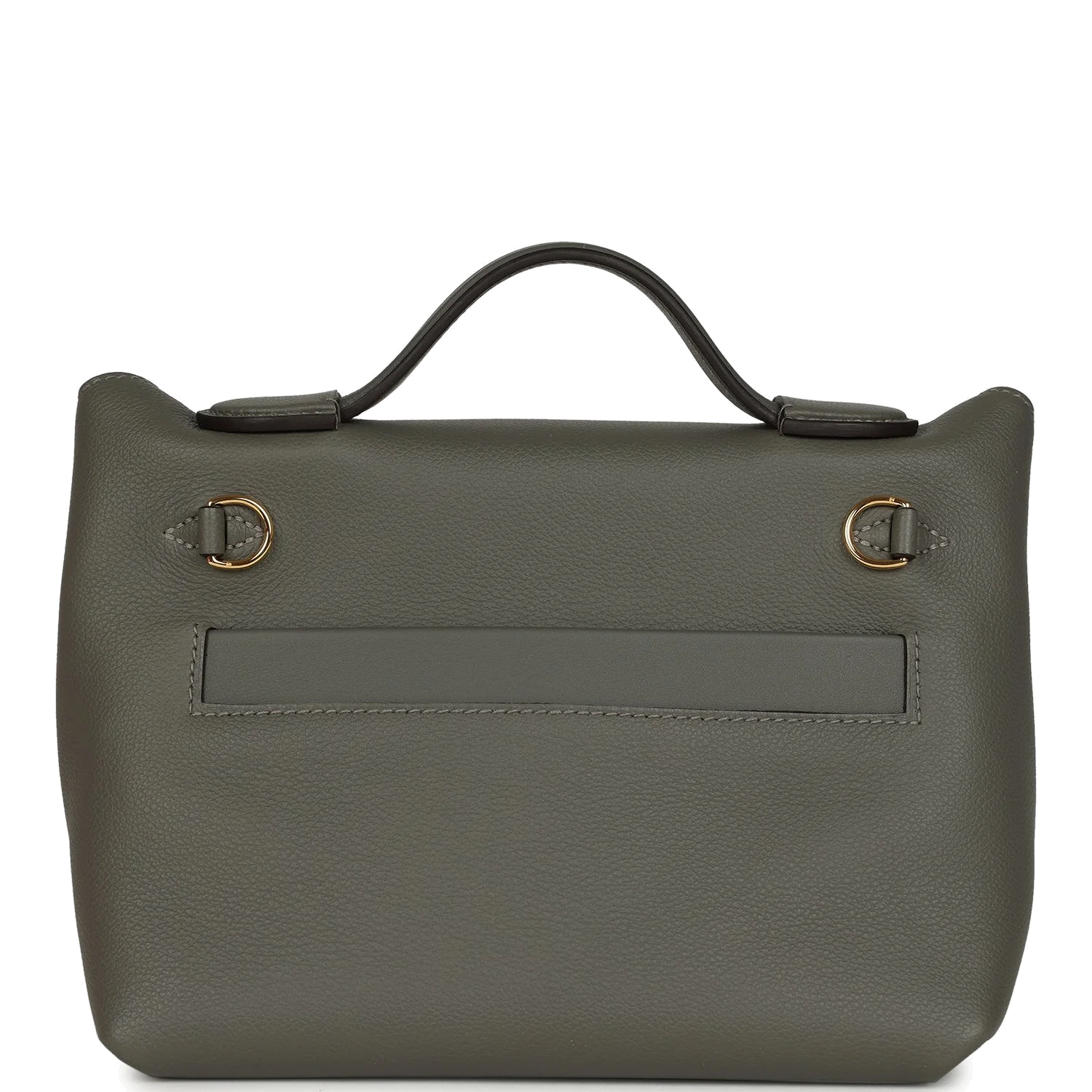 Hermes Mini 24/24 Bag Etain Evercolor and Swift Gold Hardware — фото 5