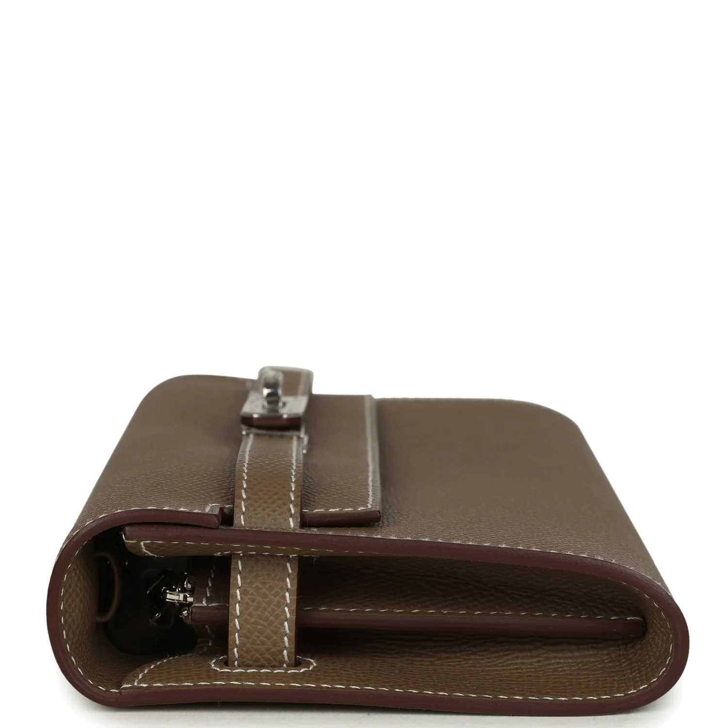 Hermes Kelly Wallet To Go Etoupe Epsom Palladium Hardware — фото 4