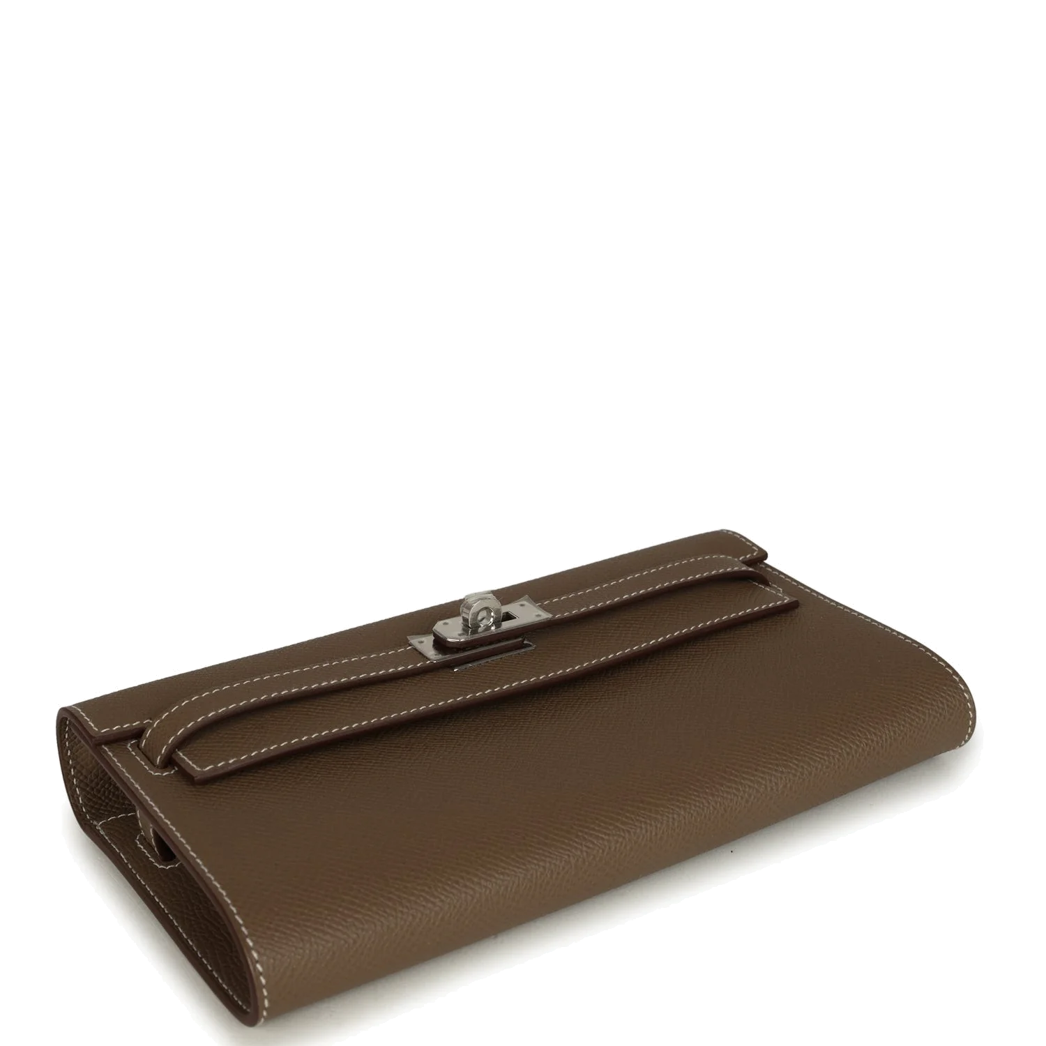 Hermes Kelly Wallet To Go Etoupe Epsom Palladium Hardware — фото 7