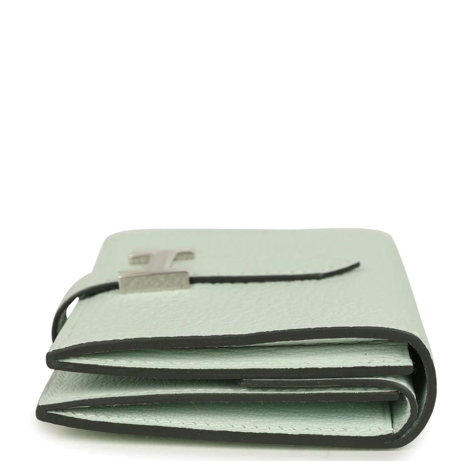 Hermes Bearn Mini Wallet Vert Peppermint Chevre Mysore Palladium Hardware — фото 4