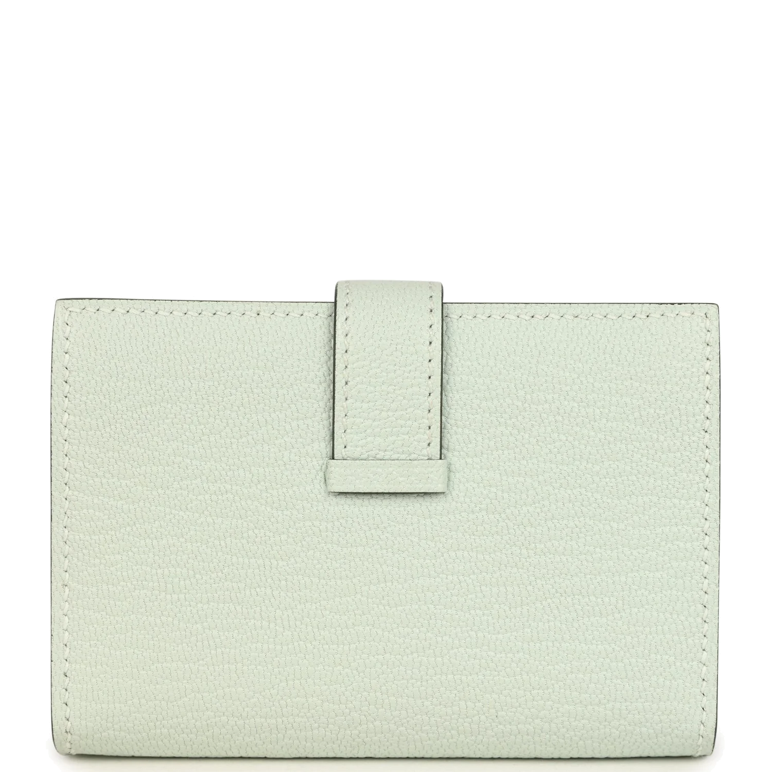 Hermes Bearn Mini Wallet Vert Peppermint Chevre Mysore Palladium Hardware — фото 5
