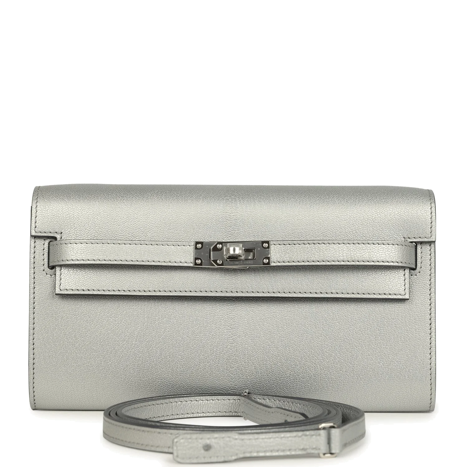 Hermes Kelly Wallet To Go Black Argent Chevre Chamkilight Palladium Hardware — фото 2