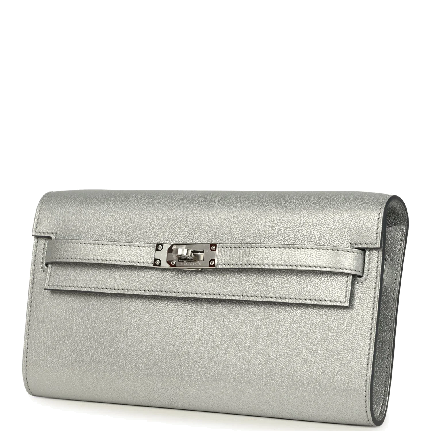 Hermes Kelly Wallet To Go Black Argent Chevre Chamkilight Palladium Hardware — фото 6