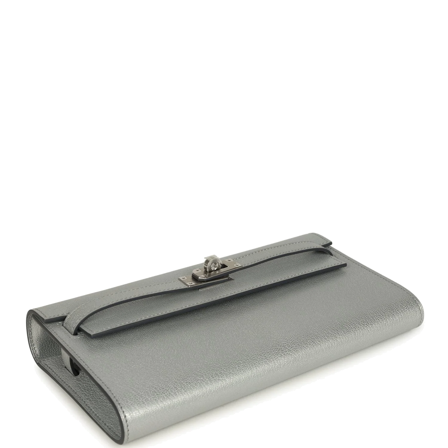 Hermes Kelly Wallet To Go Black Argent Chevre Chamkilight Palladium Hardware — фото 7