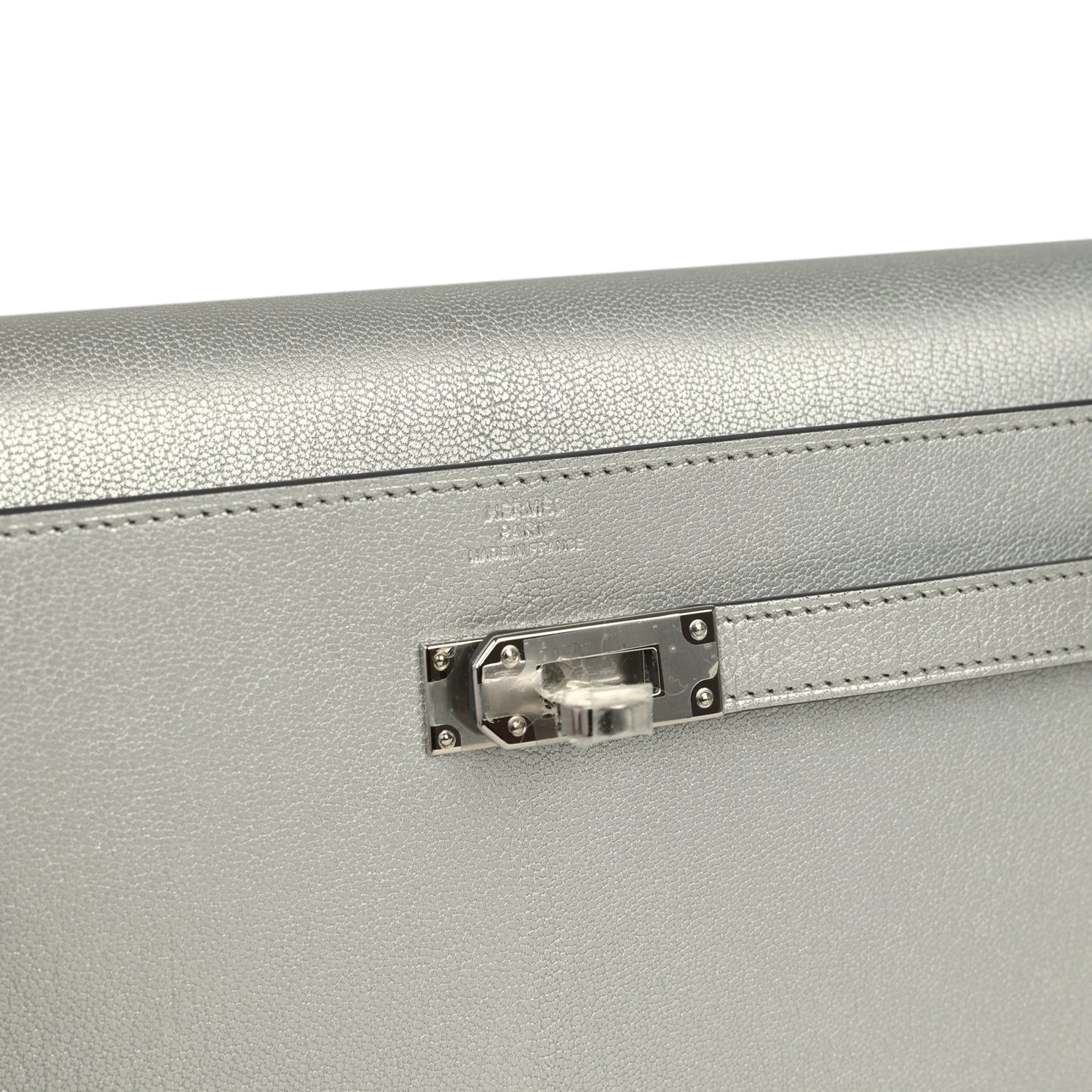 Hermes Kelly Wallet To Go Black Argent Chevre Chamkilight Palladium Hardware — фото 8