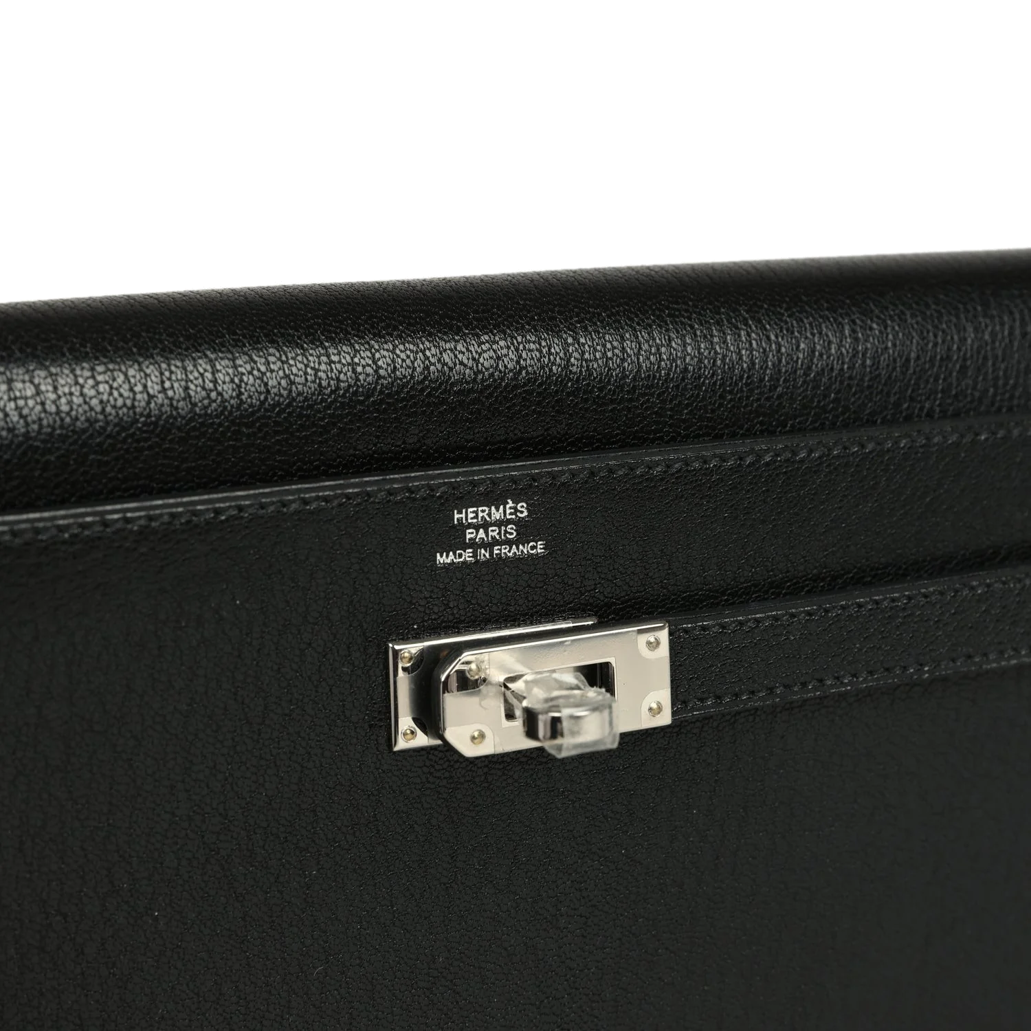 Hermes Kelly Wallet To Go Black Chevre Chamkila Palladium Hardware — фото 8