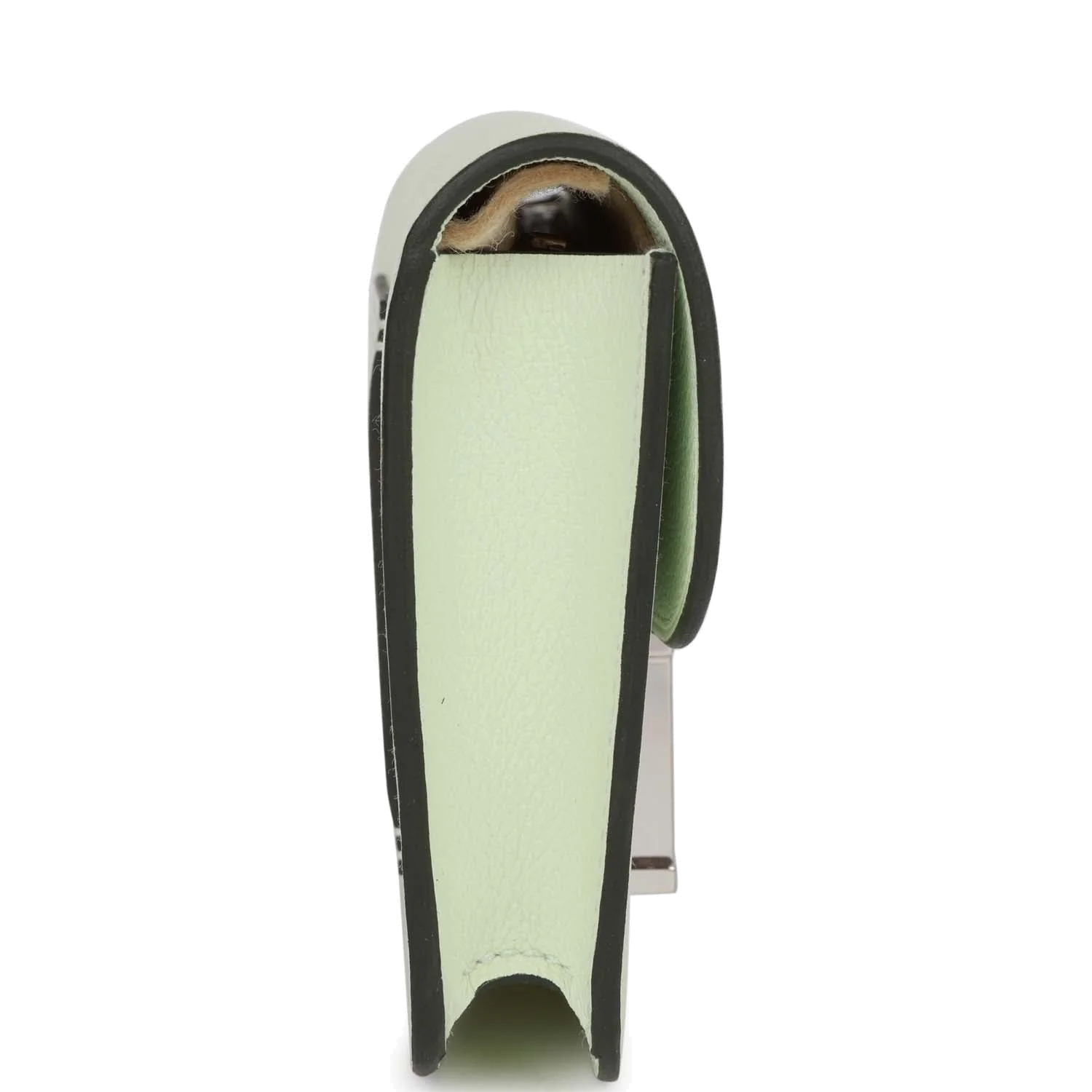 Hermes Constance Slim Wallet Vert Fizz Evercolor Palladium Hardware — фото 4