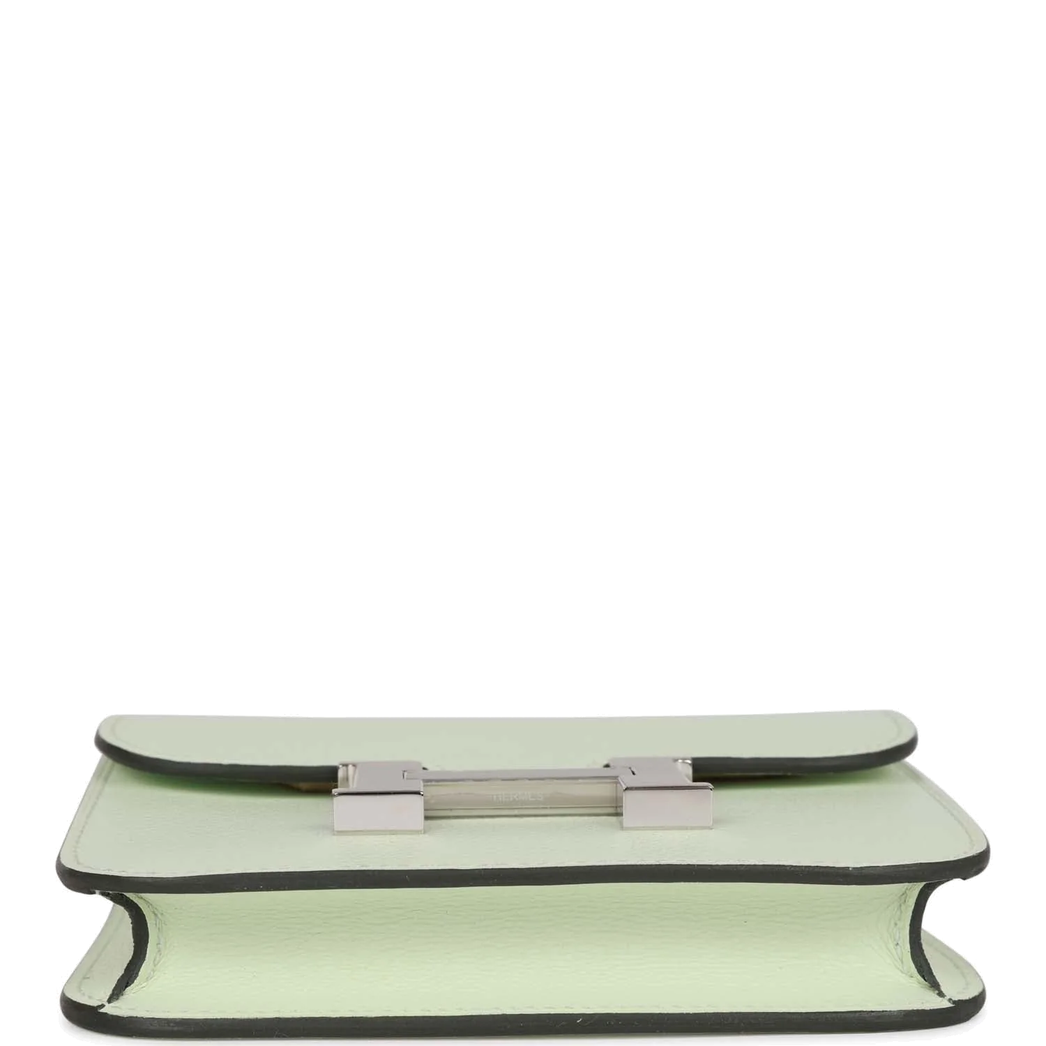 Hermes Constance Slim Wallet Vert Fizz Evercolor Palladium Hardware — фото 7