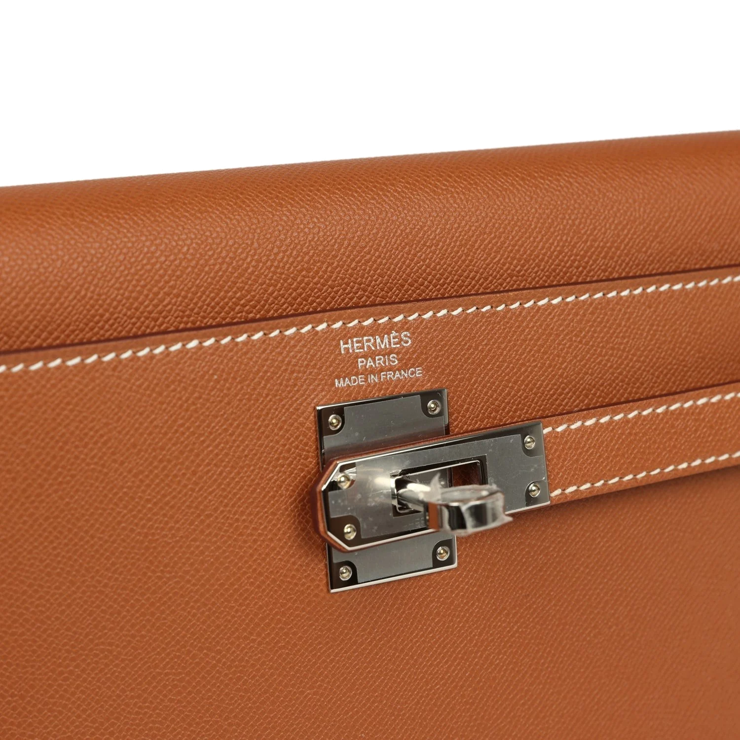 Hermes Kelly Elan Gold Madame Palladium Hardware — фото 8