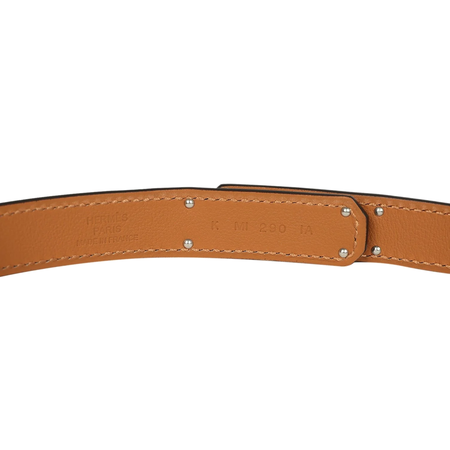 Hermes Kelly Pocket 18 Studded Belt Black Epsom Palladium Hardware — фото 6