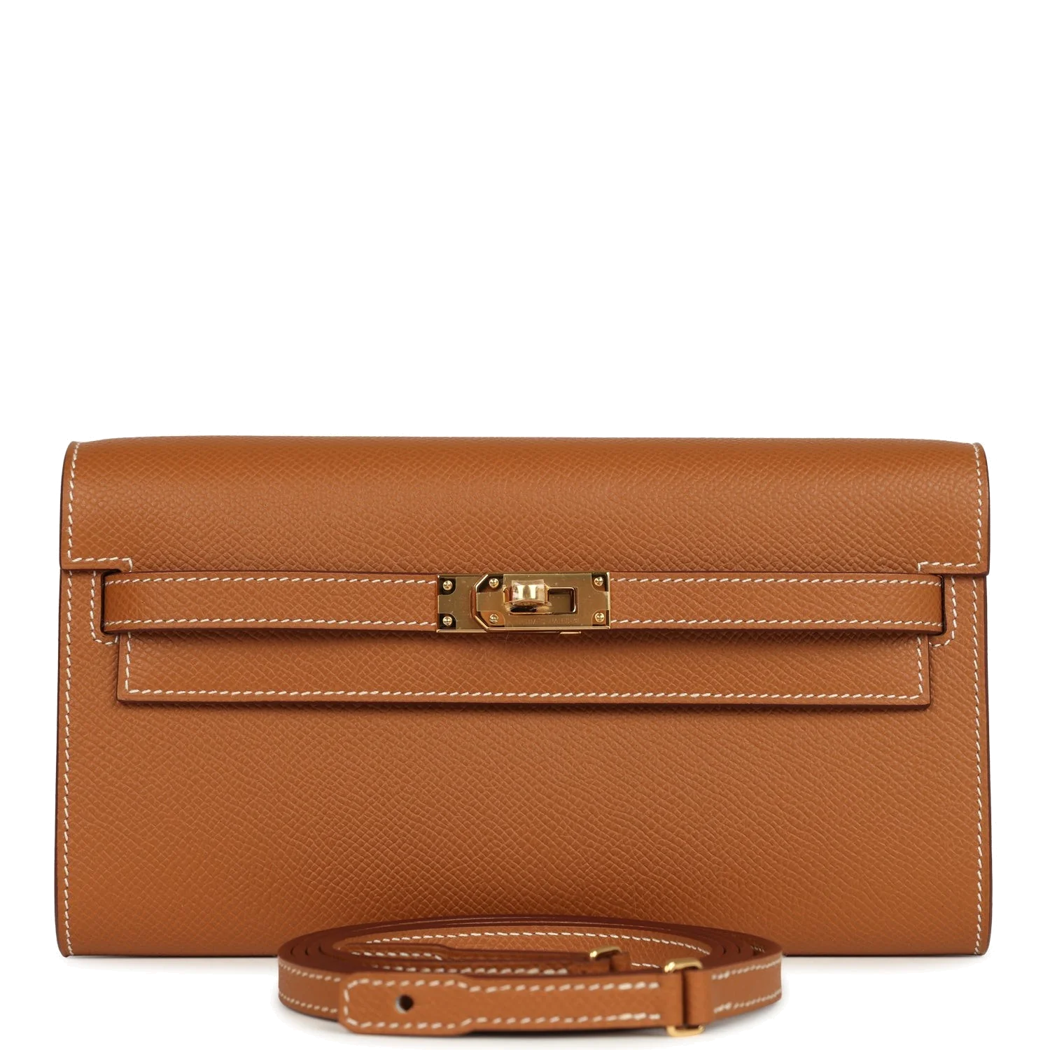 Hermes Kelly Wallet To Go Gold Epsom Gold Hardware — фото 2