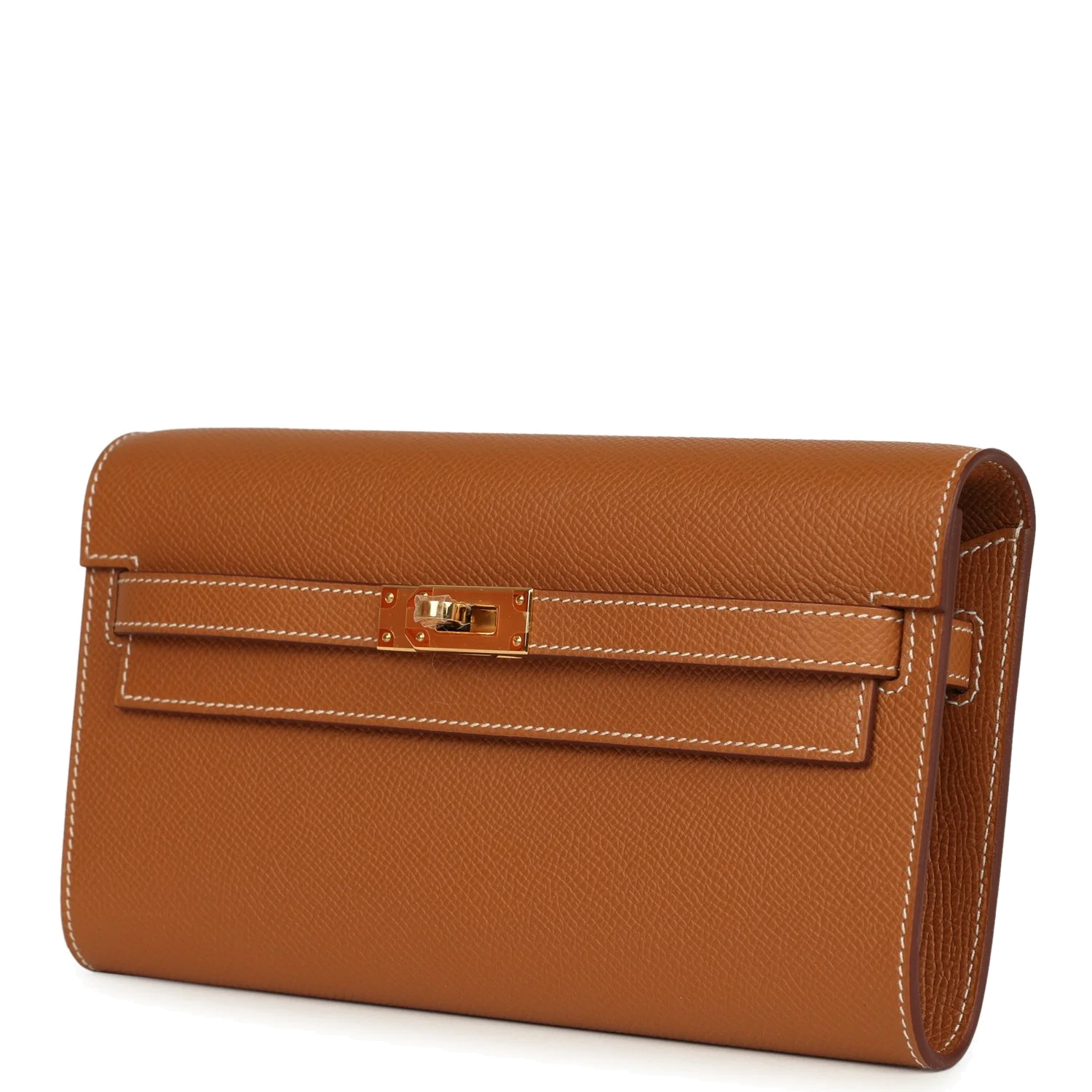 Hermes Kelly Wallet To Go Gold Epsom Gold Hardware — фото 4