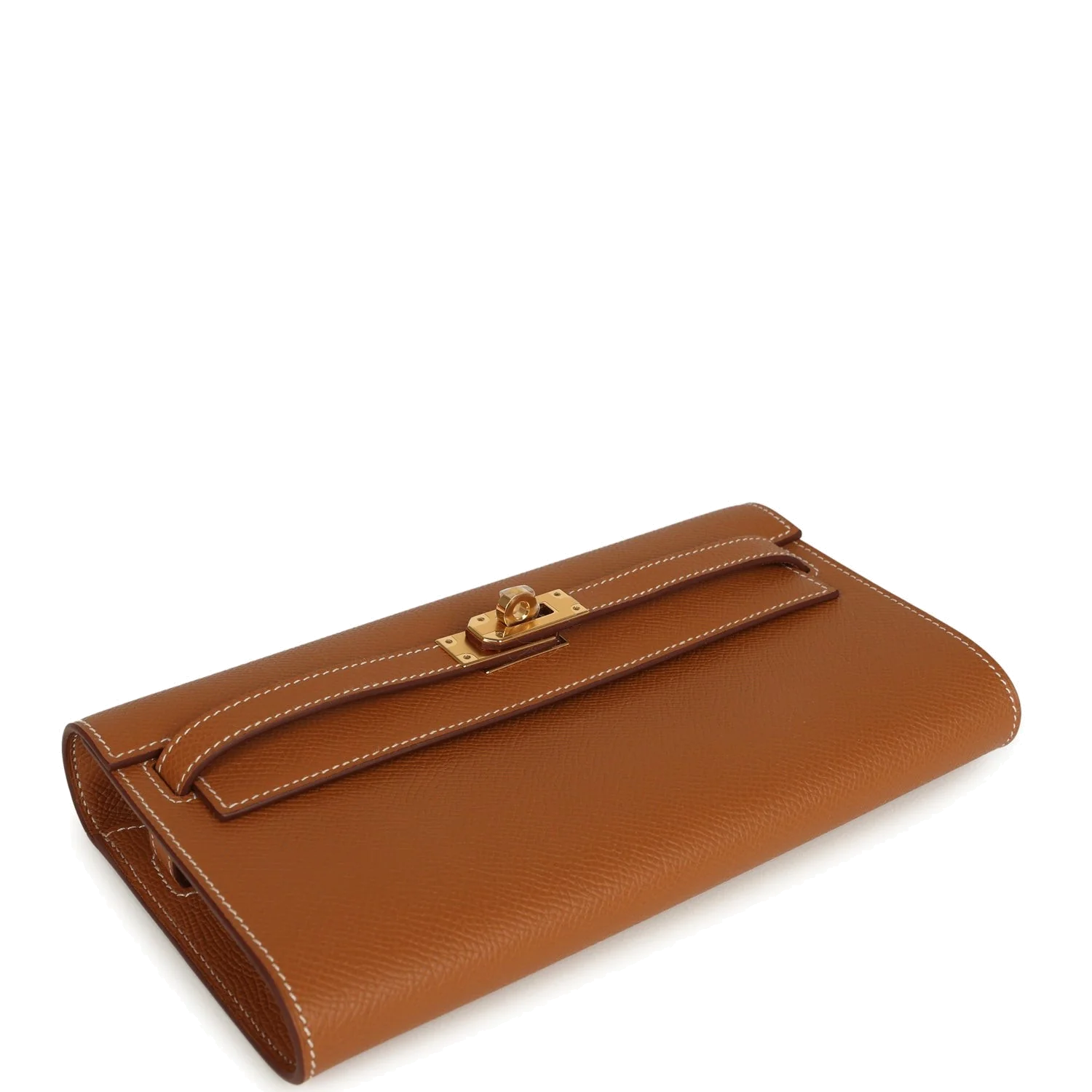 Hermes Kelly Wallet To Go Gold Epsom Gold Hardware — фото 7
