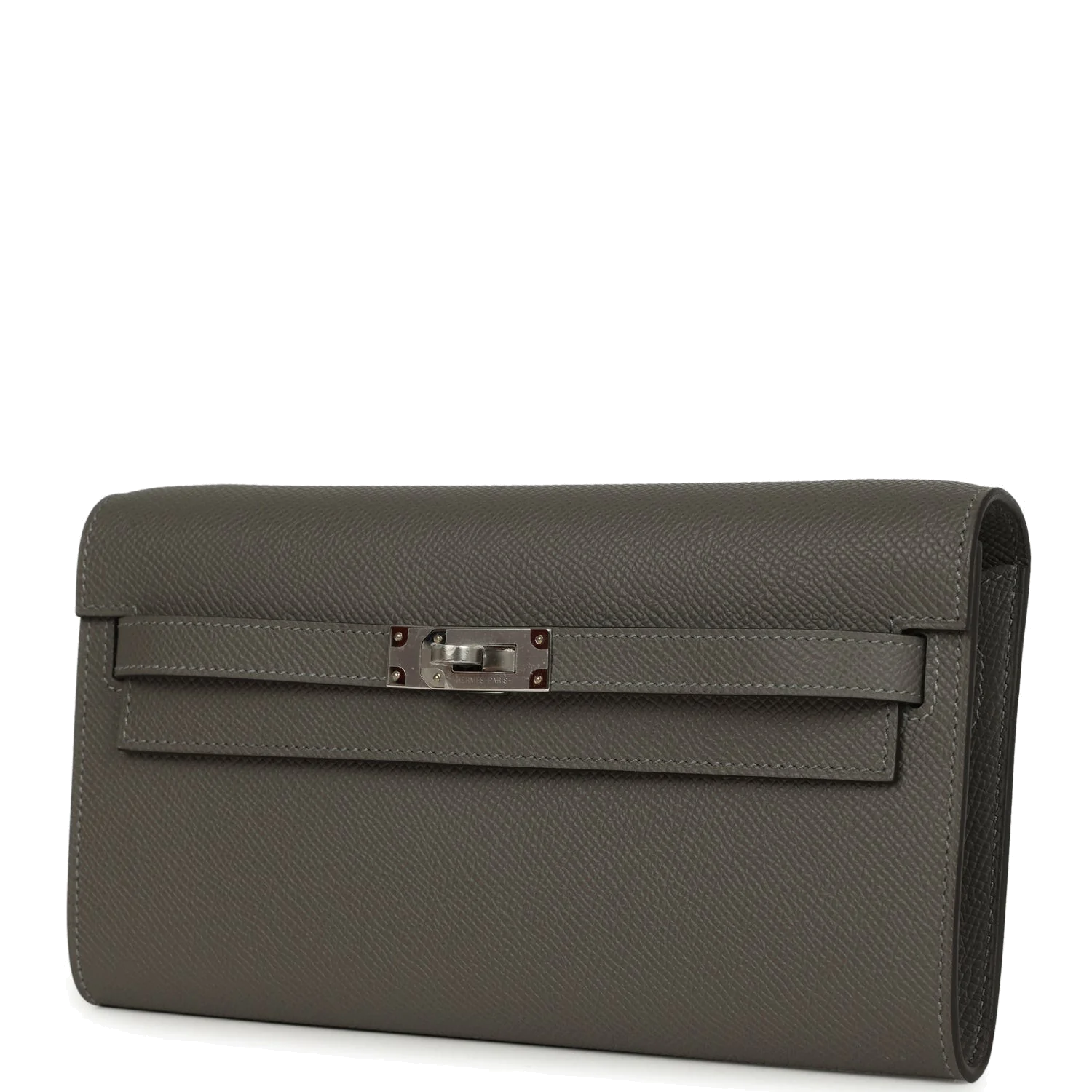 Hermes Kelly Wallet To Go Gris Meyer Epsom Palladium Hardware — фото 6