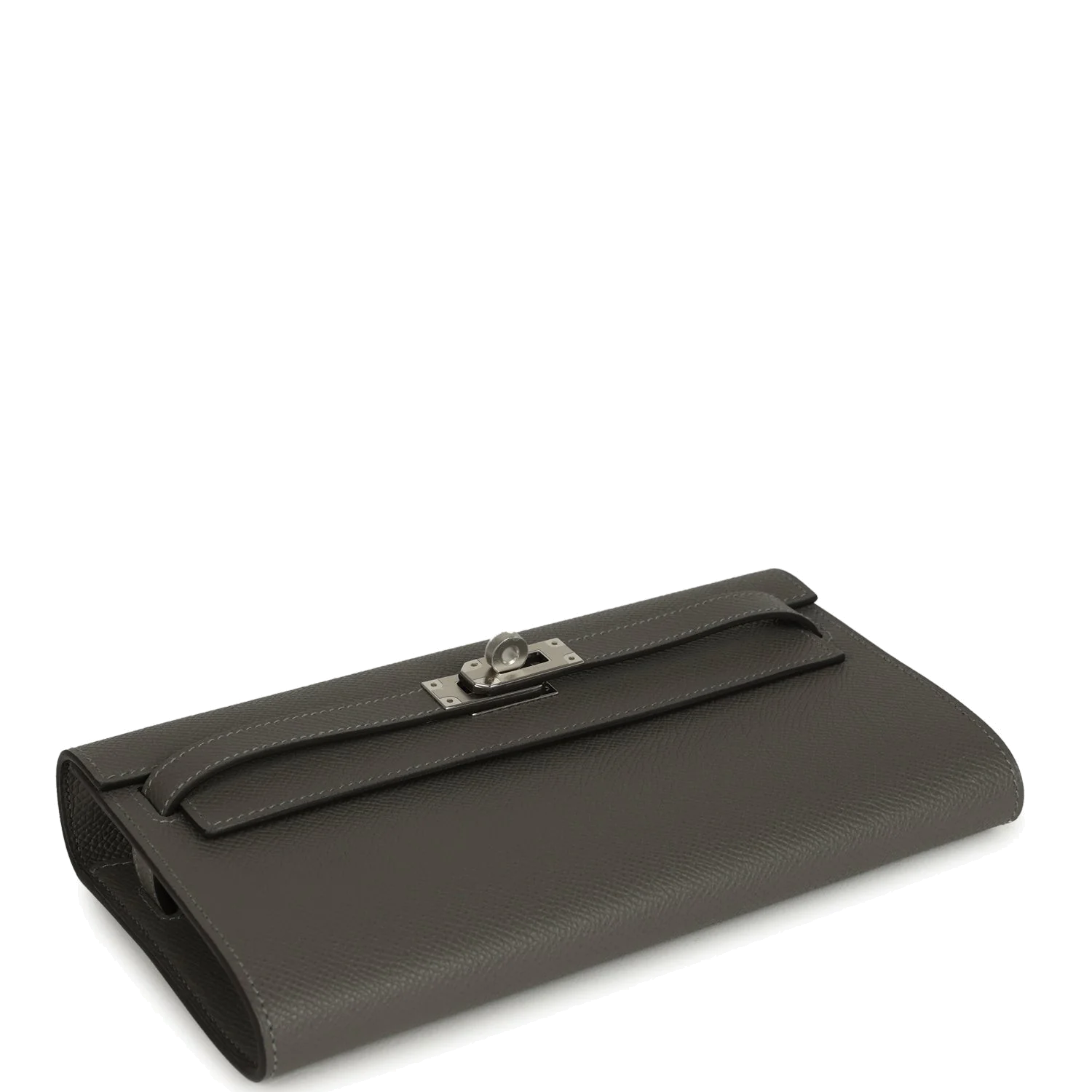 Hermes Kelly Wallet To Go Gris Meyer Epsom Palladium Hardware — фото 7