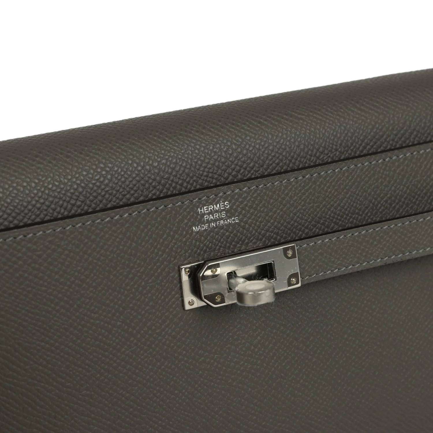 Hermes Kelly Wallet To Go Gris Meyer Epsom Palladium Hardware — фото 8