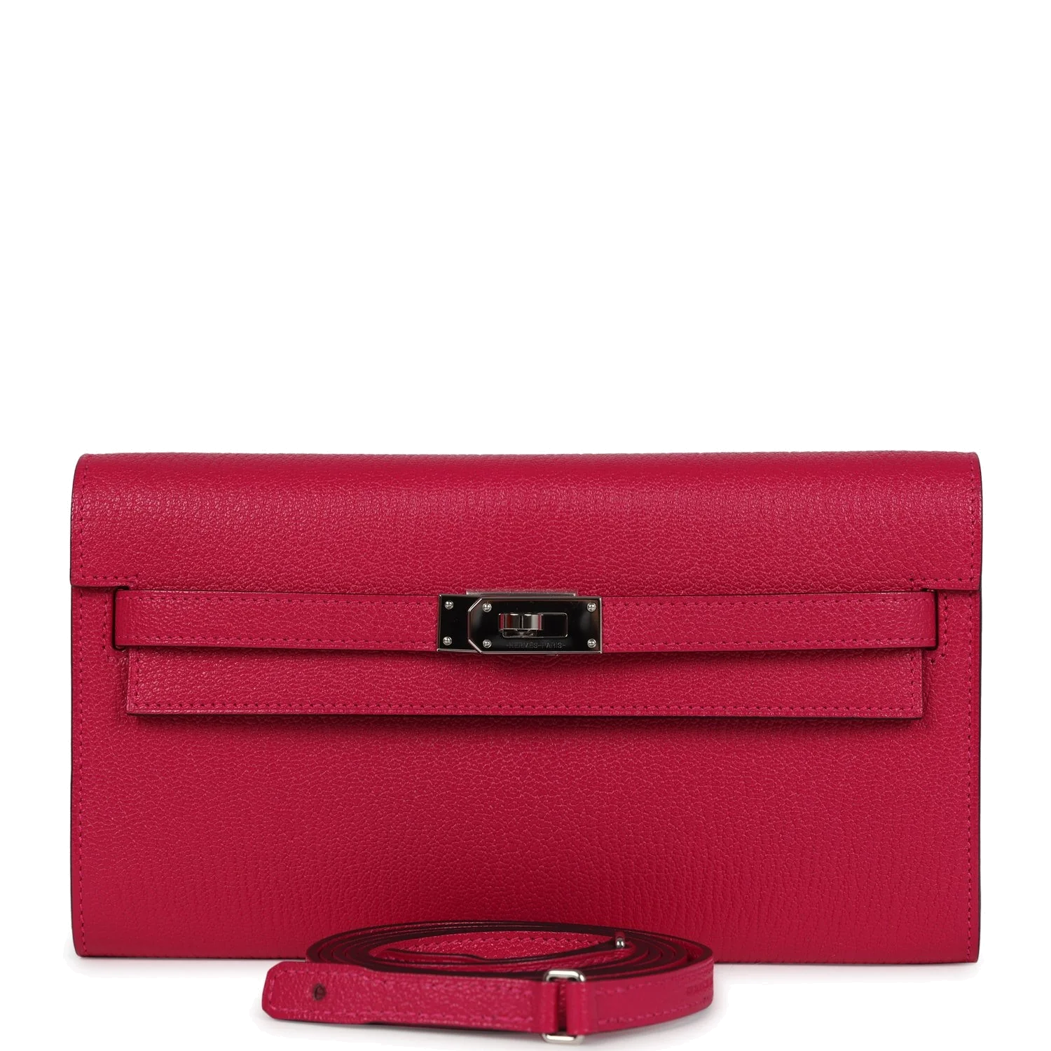 Hermes Kelly Wallet To Go Rose Mexico Chevre Palladium Hardware — фото 2