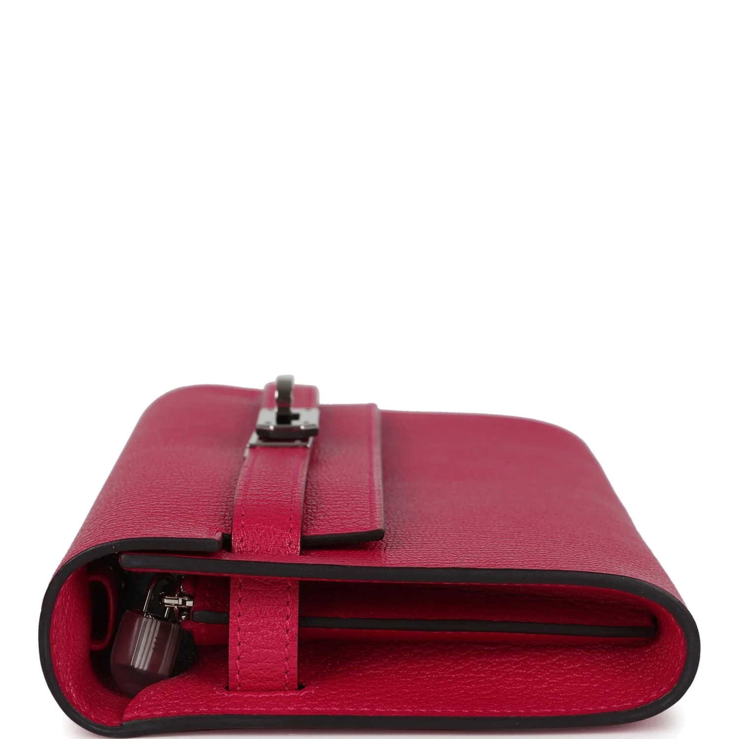 Hermes Kelly Wallet To Go Rose Mexico Chevre Palladium Hardware — фото 4