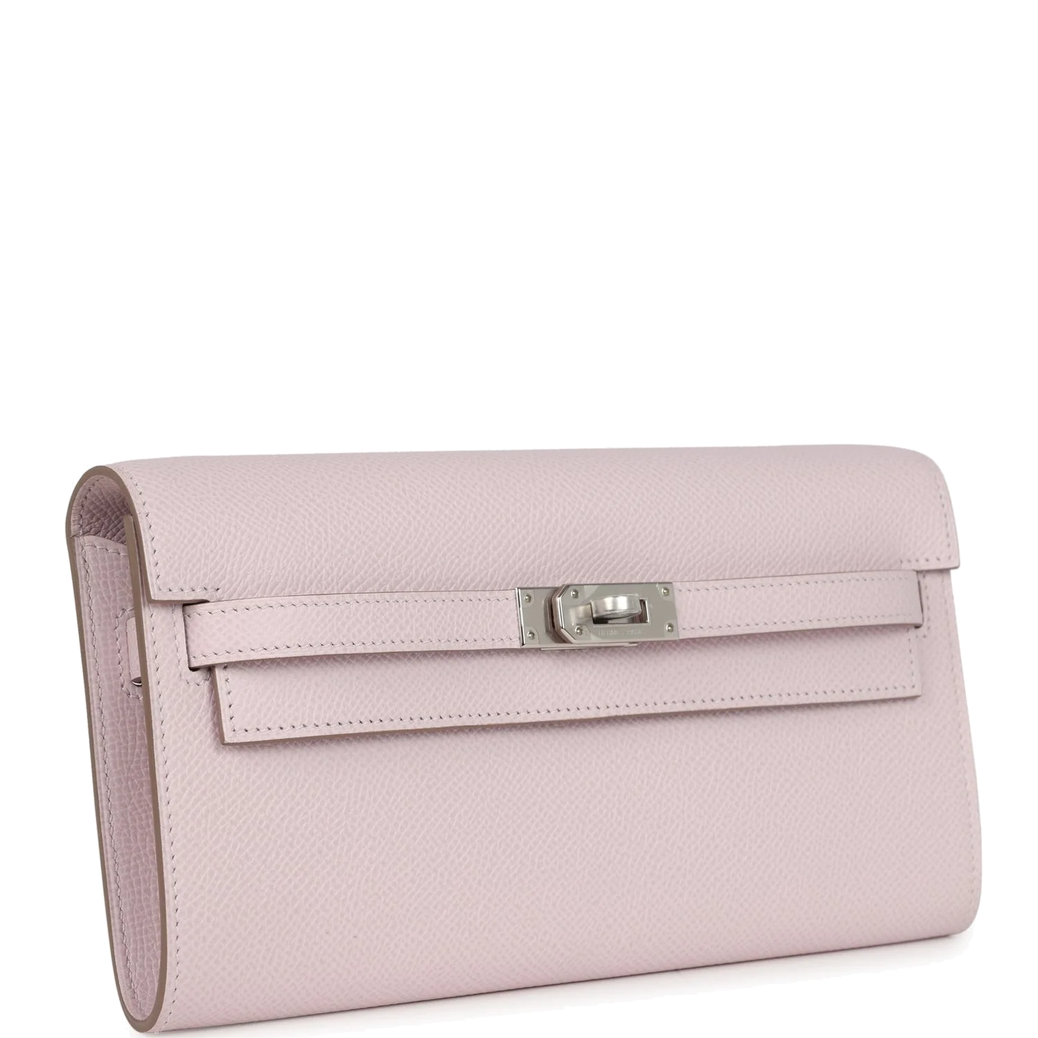 Hermes Kelly Wallet To Go Mauve Pale Epsom Palladium Hardware — фото 3