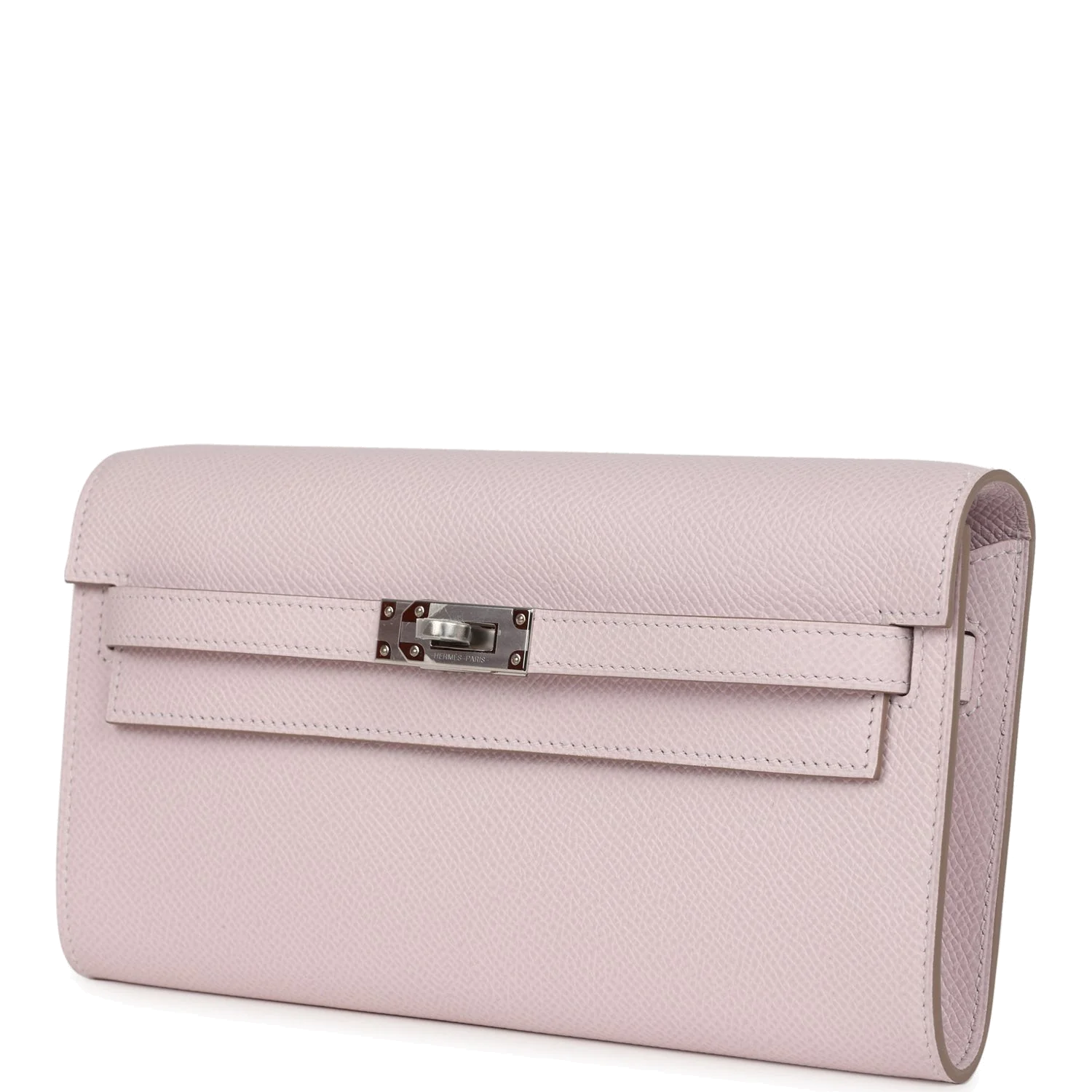 Hermes Kelly Wallet To Go Mauve Pale Epsom Palladium Hardware — фото 4