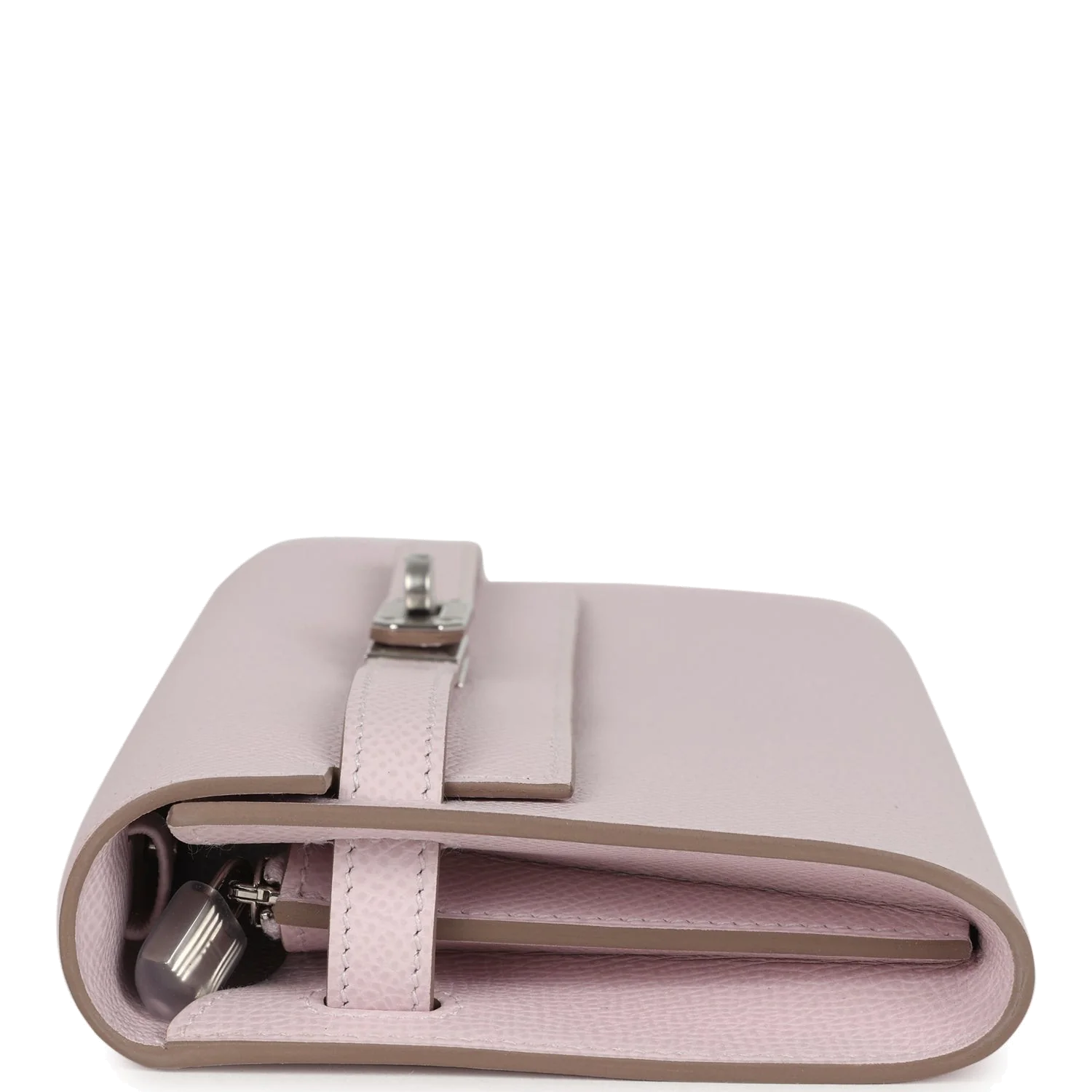 Hermes Kelly Wallet To Go Mauve Pale Epsom Palladium Hardware — фото 6