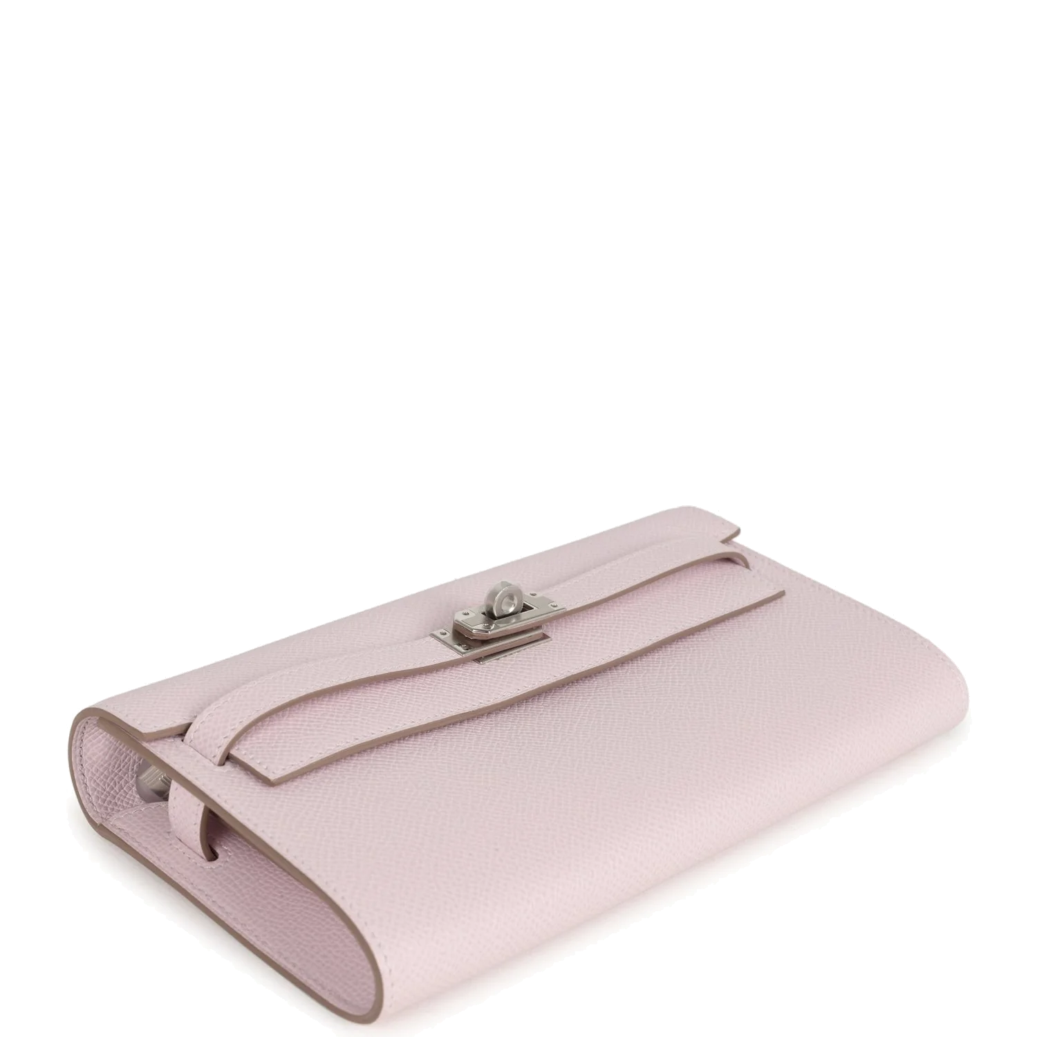 Hermes Kelly Wallet To Go Mauve Pale Epsom Palladium Hardware — фото 7