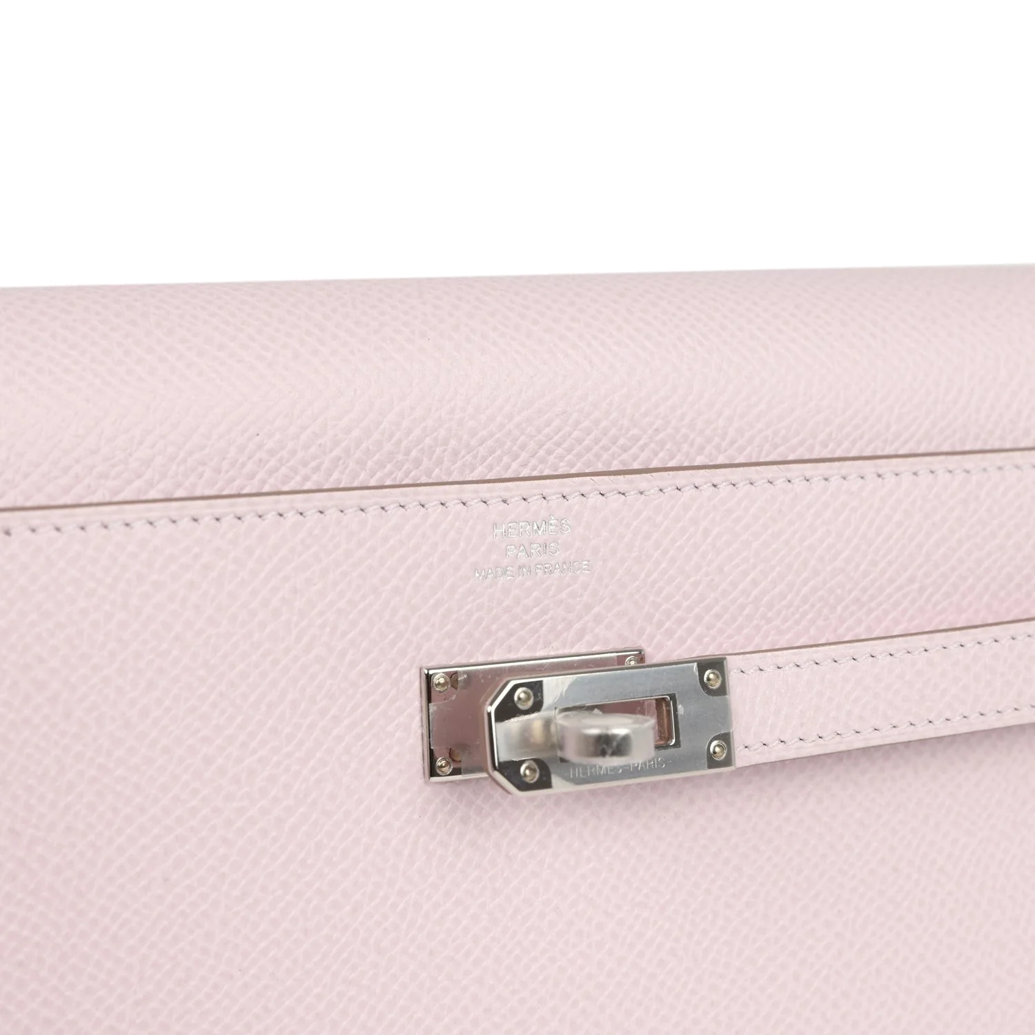 Hermes Kelly Wallet To Go Mauve Pale Epsom Palladium Hardware — фото 8