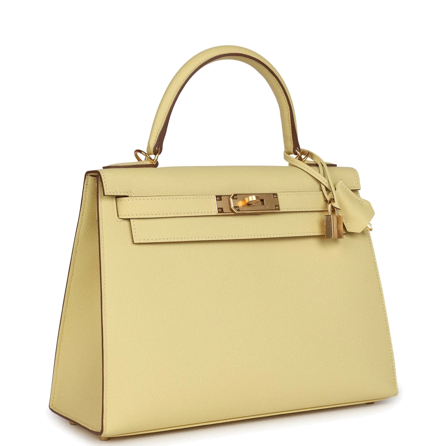 Hermes Kelly Sellier 28 Jaune Poussin Epsom Gold Hardware — фото 3