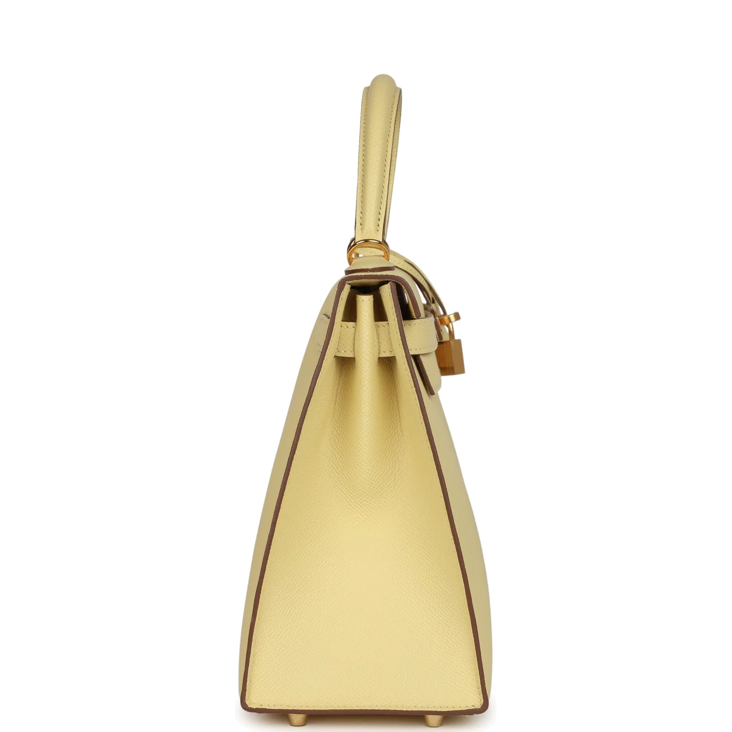 Hermes Kelly Sellier 28 Jaune Poussin Epsom Gold Hardware — фото 5