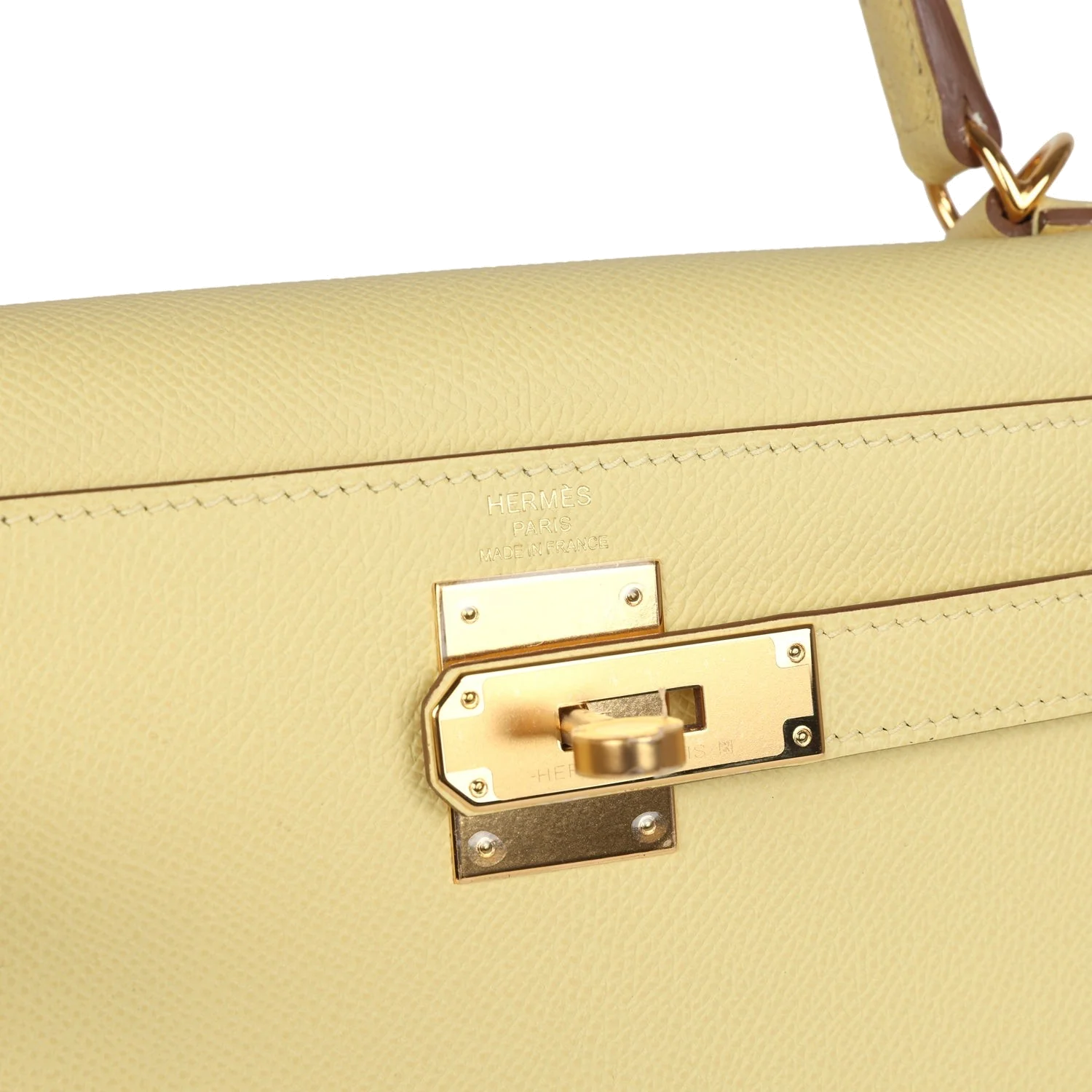 Hermes Kelly Sellier 28 Jaune Poussin Epsom Gold Hardware — фото 8