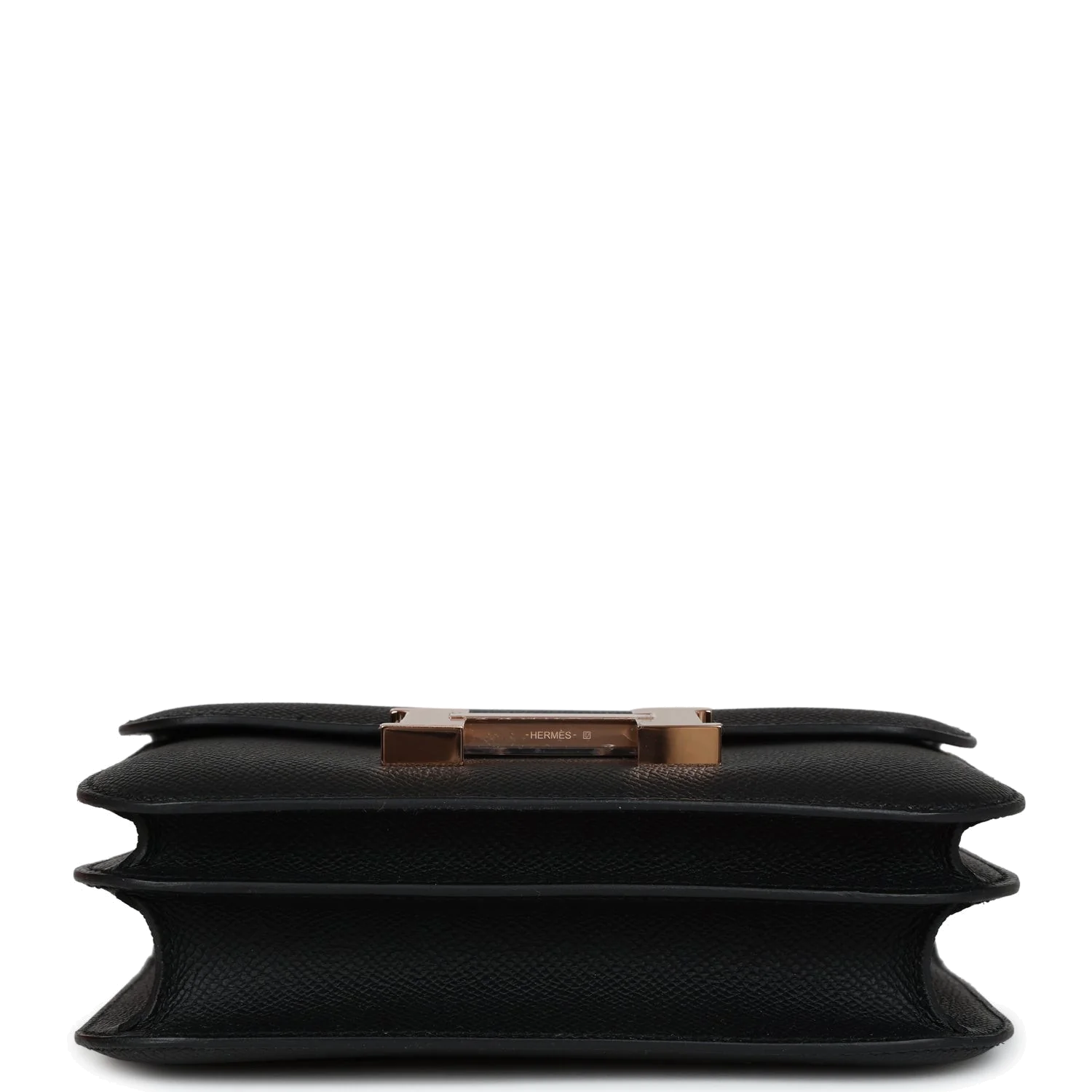 Hermes Constance 18 Black Epsom Rose Gold Hardware Черный Epsom — фото 7