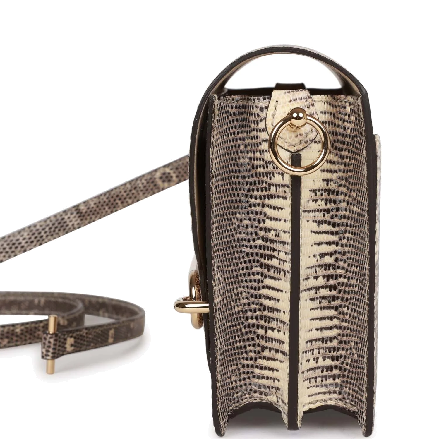 Hermes Mini Sac Roulis Ombre Lizard Varanus Salvator Gold Hardware — фото 7